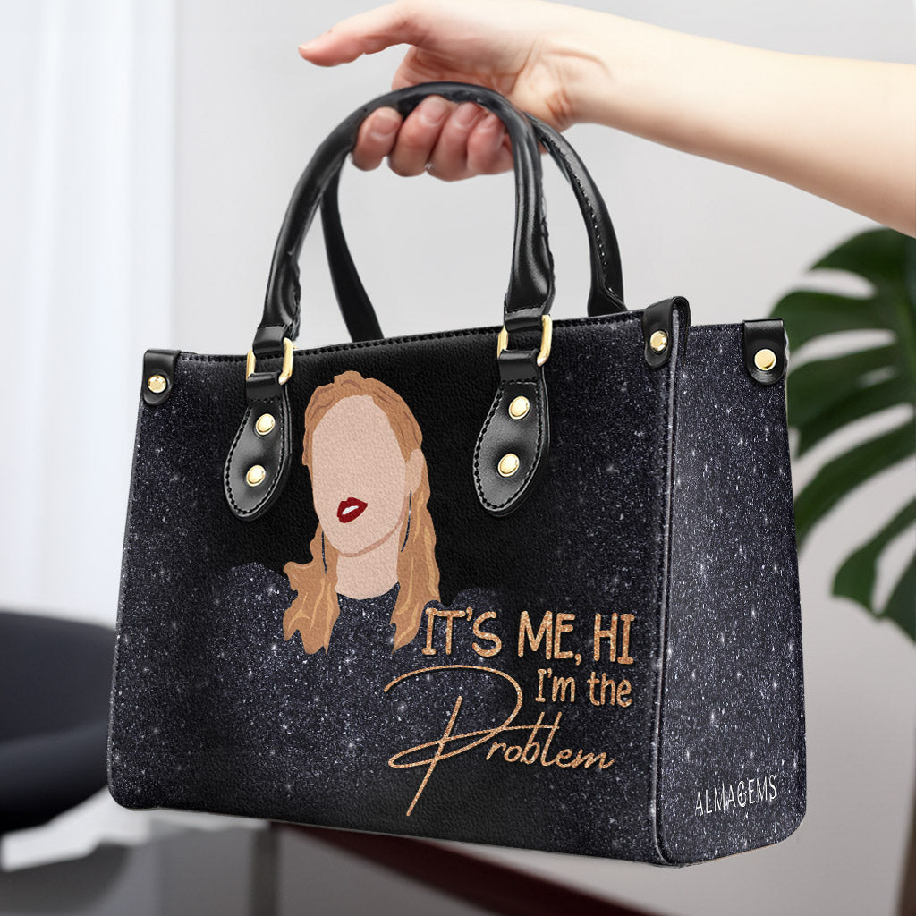Ich bin das Problem - Personalisierte Lederhandtasche - DB37