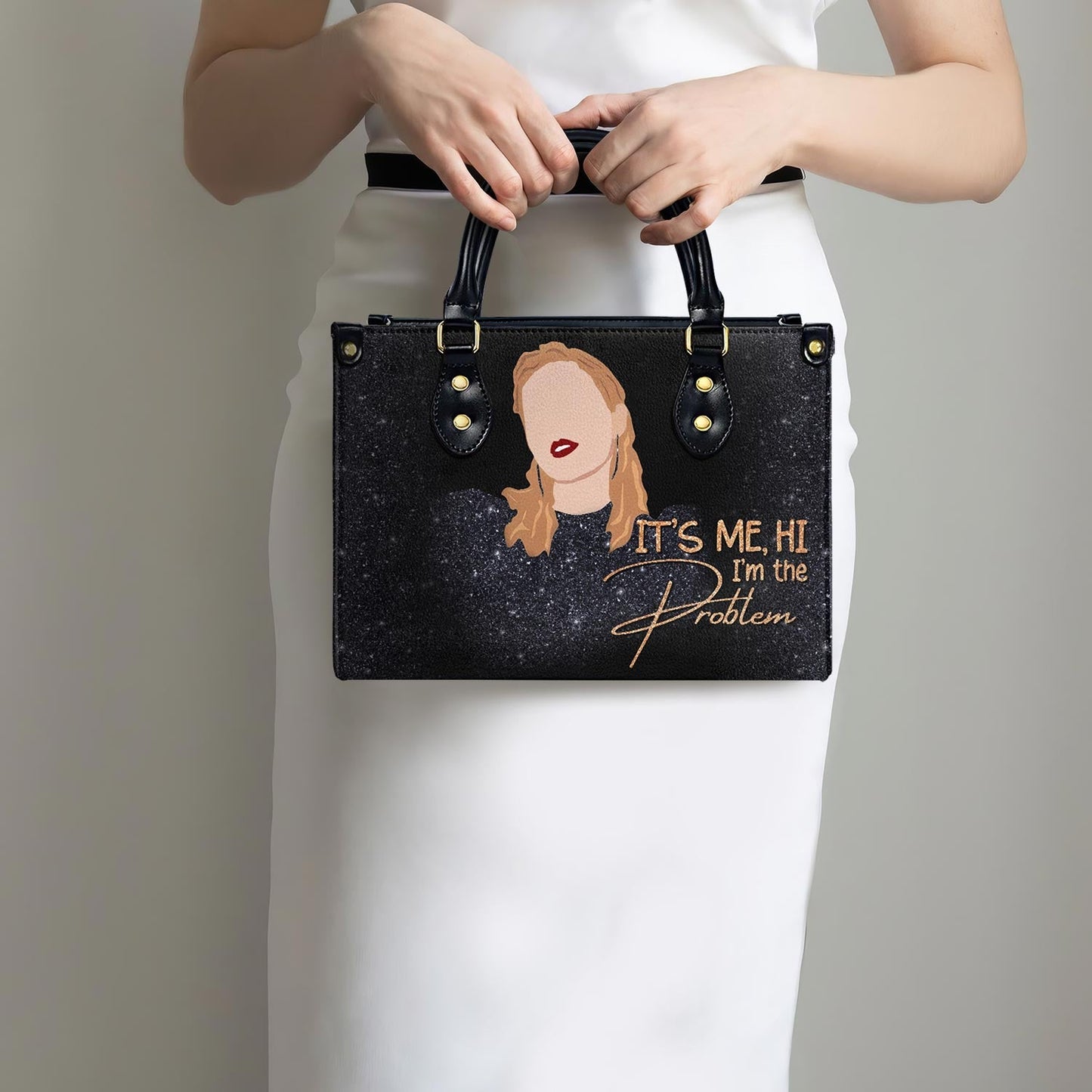 Ich bin das Problem - Personalisierte Lederhandtasche - DB37