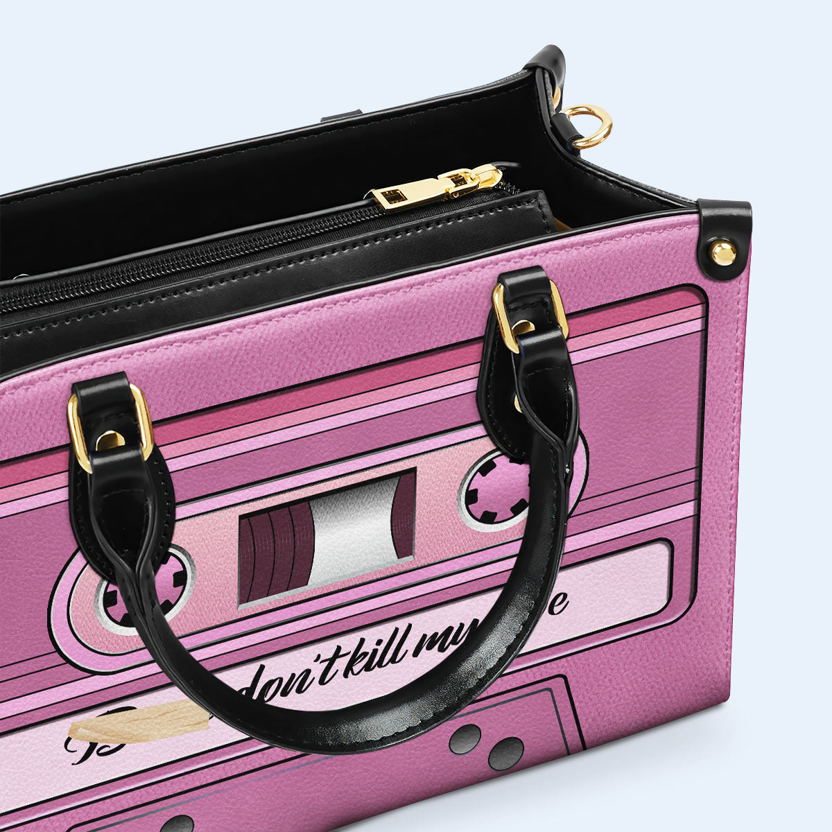 Don't Kill My Vibe - Personalisierte Lederhandtasche - DB51