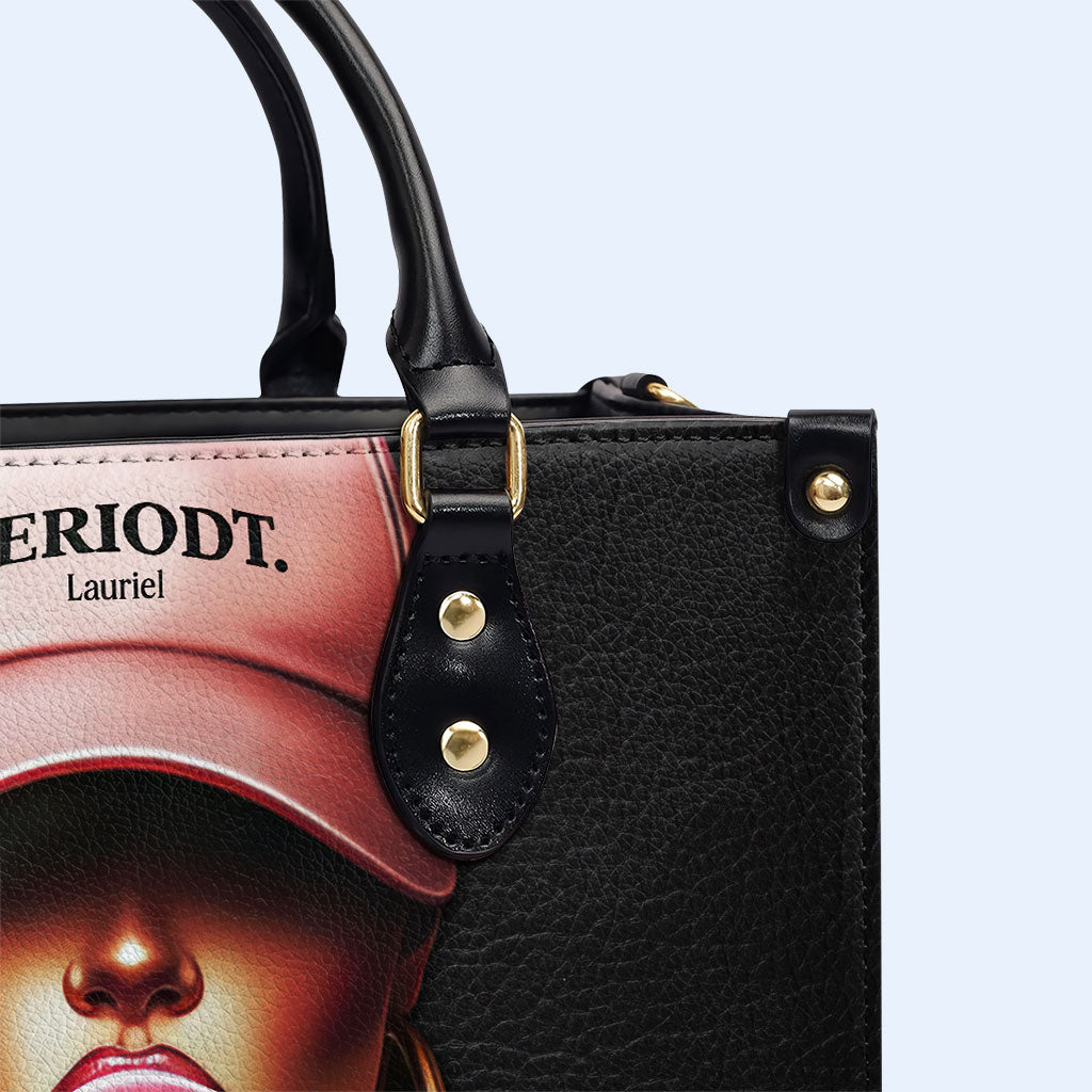 Periodt - Schwarz - Personalisierte Lederhandtasche - DB73