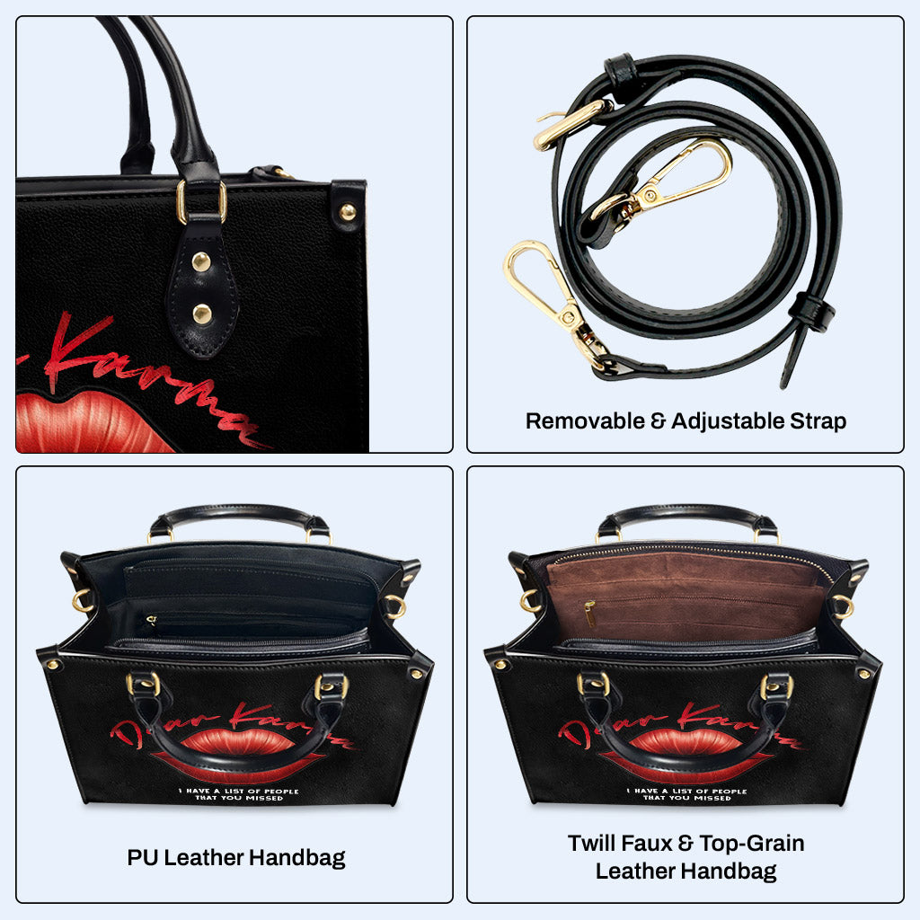 Dear Karma - Personalisierte Lederhandtasche - DB77
