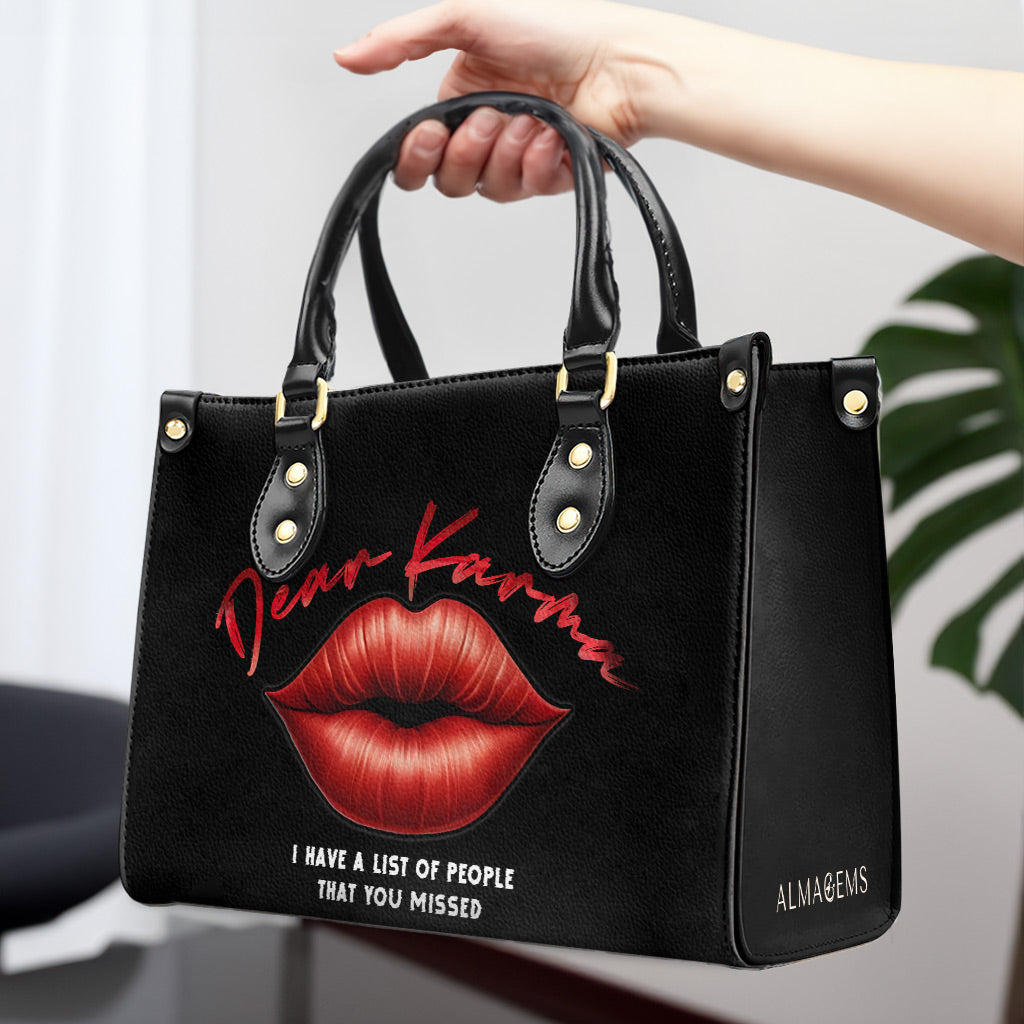Dear Karma - Personalisierte Lederhandtasche - DB77