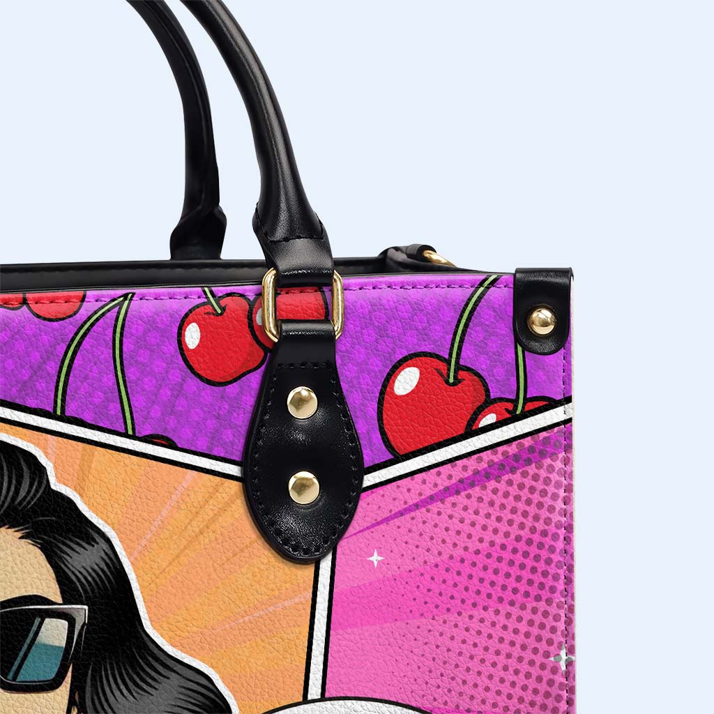 Ich habe dir welche gebacken. Shut The Fucupcakes - Personalisierte Lederhandtasche - QCUS003_HB