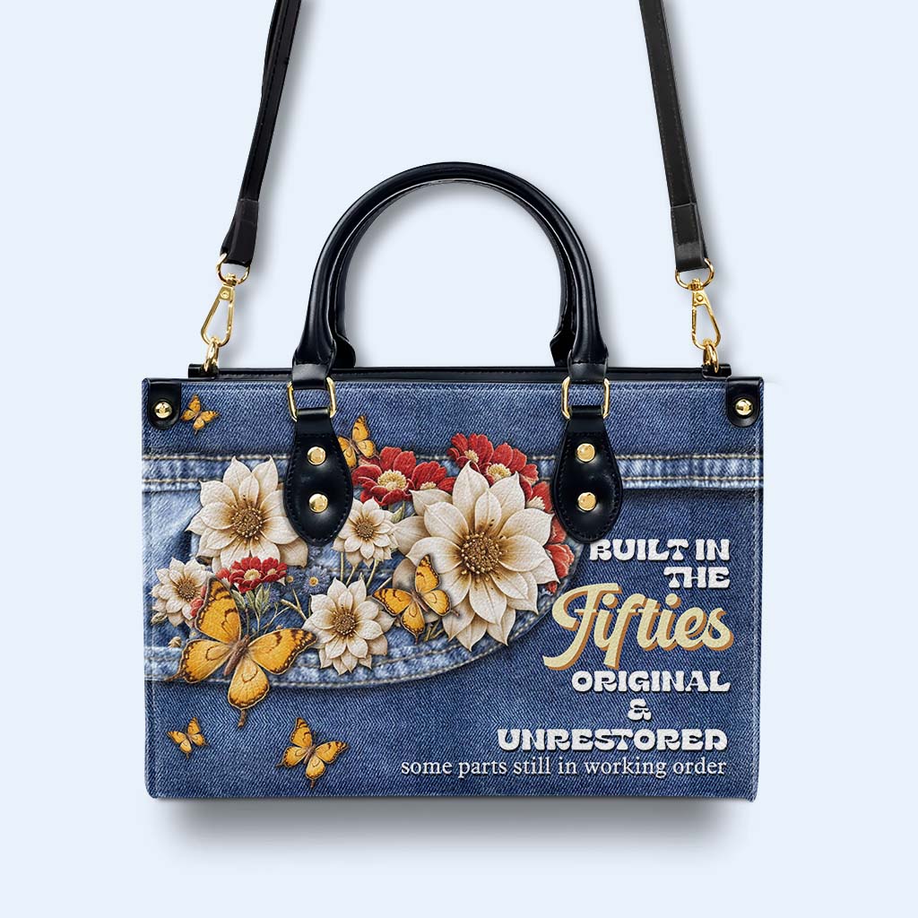 Built In The ... Original Unrestored Some Parts Still In - Personalized Custom Leather Handbag - DG025_HB
