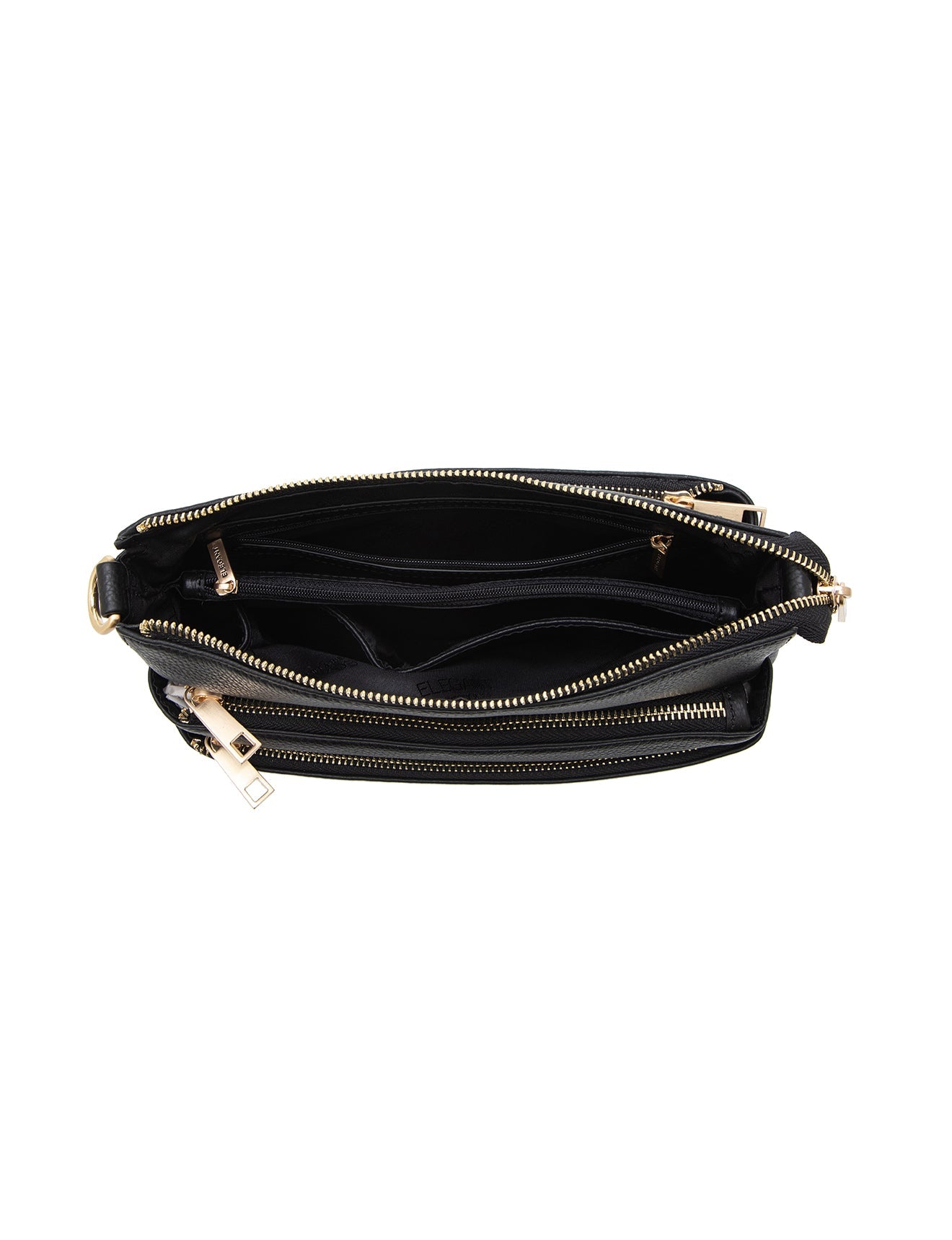 UMHÄNGETASCHE AUS LEDER „FAITH“ – E1-0749-BLK