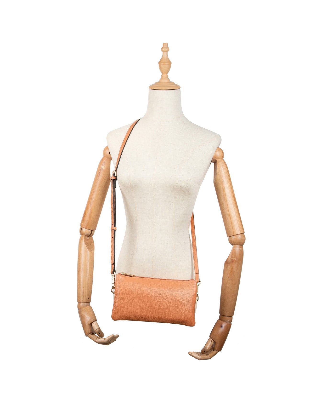 CANDICE LEDERBRIEFTASCHE MIT SCHULTERGURT - E1-0809-APR