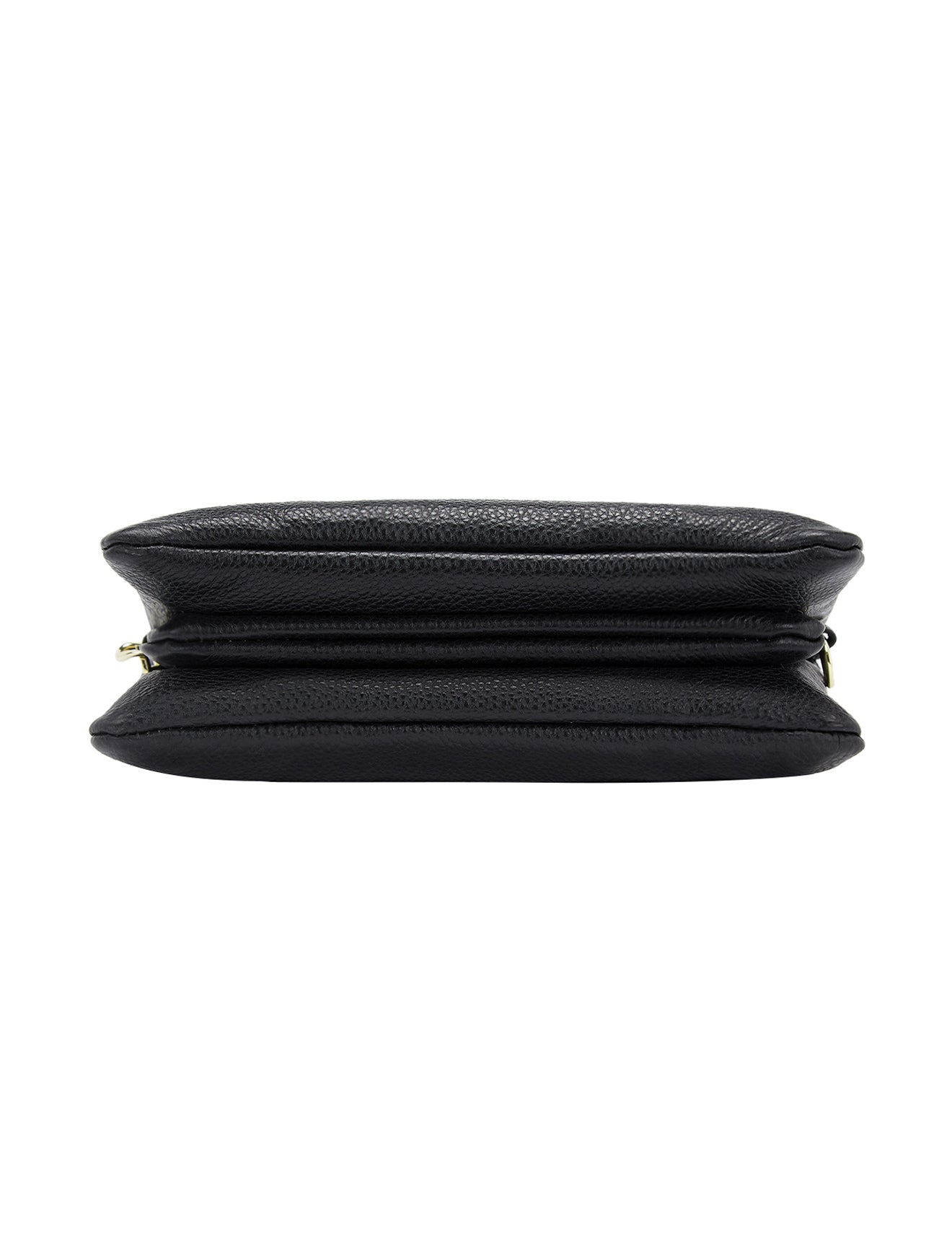 CANDICE LEDERBRIEFTASCHE MIT SCHULTERGURT - SCHWARZ
