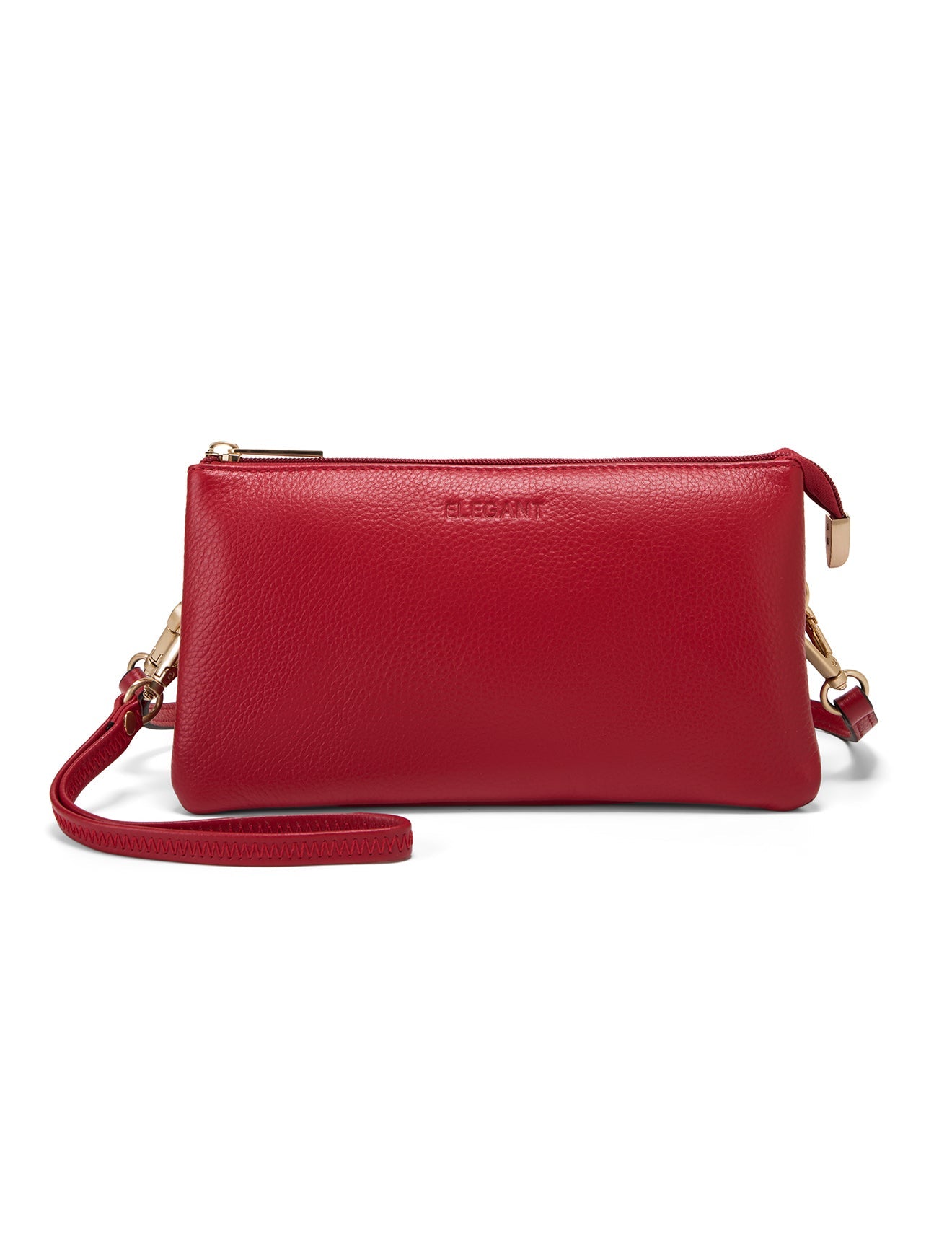 CANDICE LEDERBRIEFTASCHE MIT SCHULTERGURT - E1-0809-FIRE
