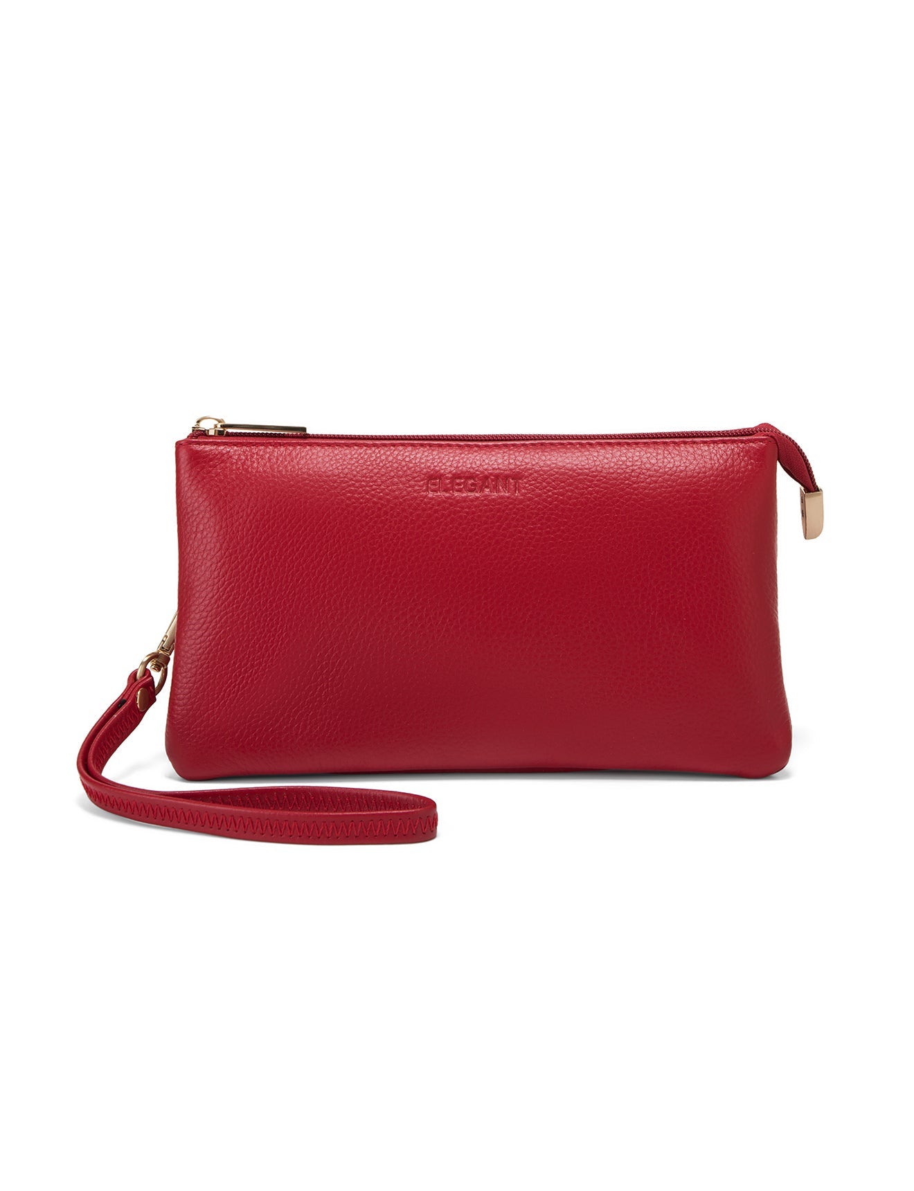 CANDICE LEDERBRIEFTASCHE MIT SCHULTERGURT - E1-0809-FIRE
