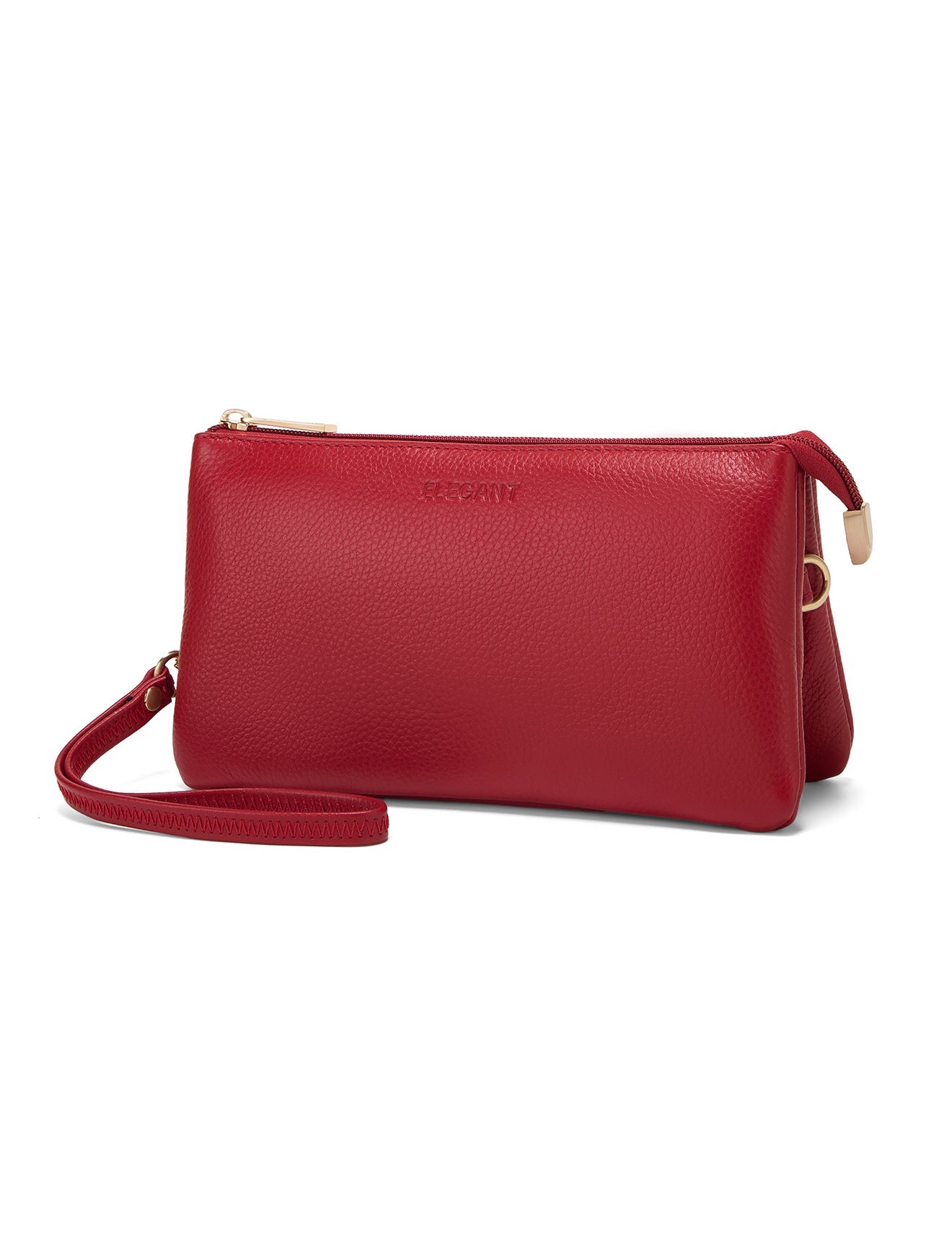 CANDICE LEDERBRIEFTASCHE MIT SCHULTERGURT - E1-0809-FIRE
