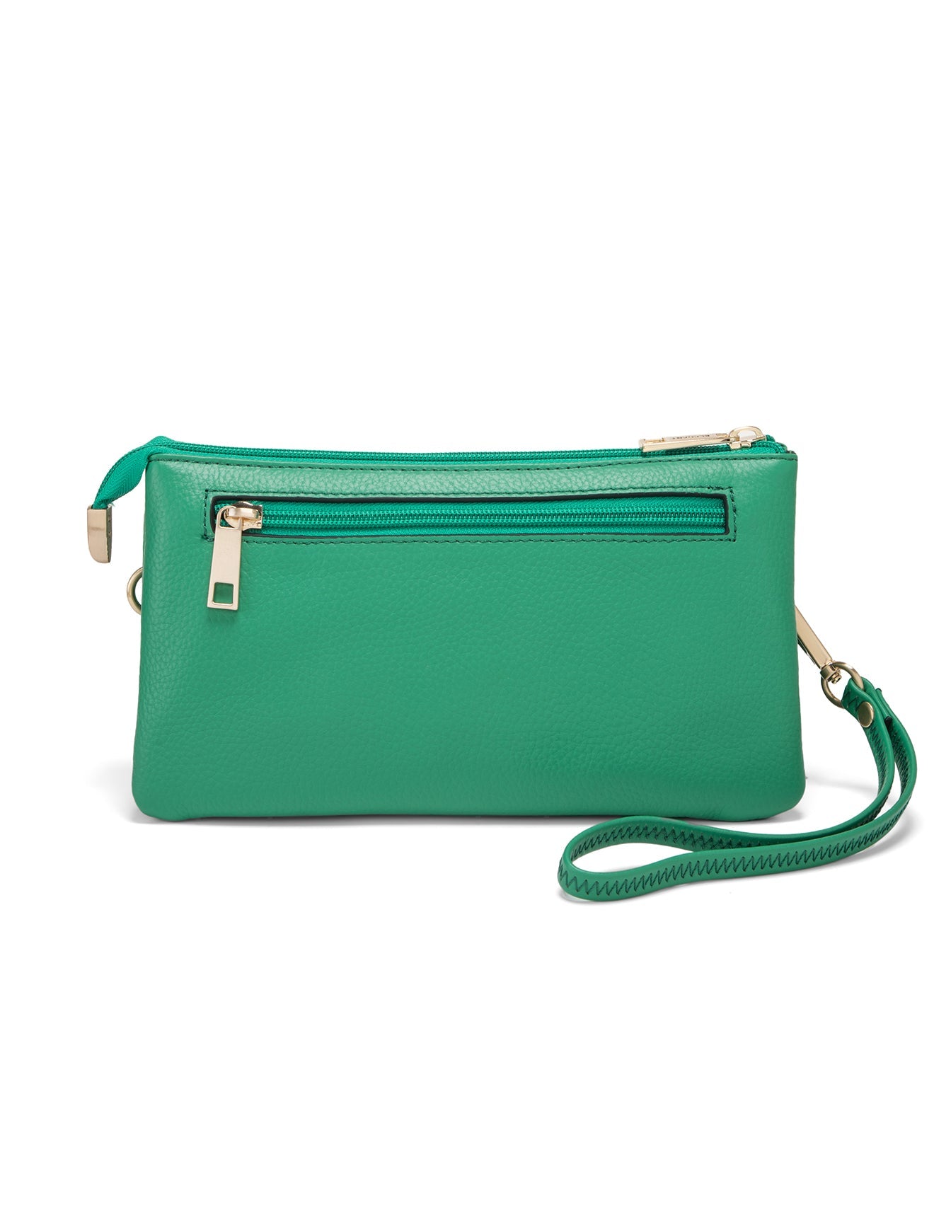 CANDICE LEDERBRIEFTASCHE MIT SCHULTERGURT - E1-0809-GRN