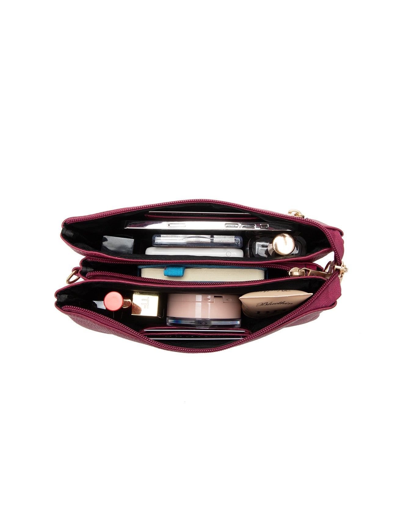 CANDICE LEDERBRIEFTASCHE MIT SCHULTERGURT - E1-0809-RAS