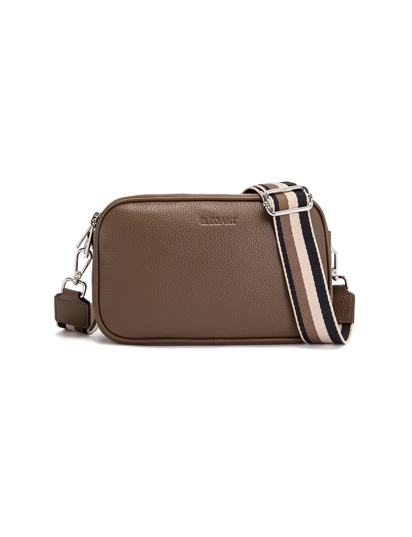 ANNA CROSSBODY MIT DREI FÄCHERN -E1-0811B-CINNAMON- NEU IN