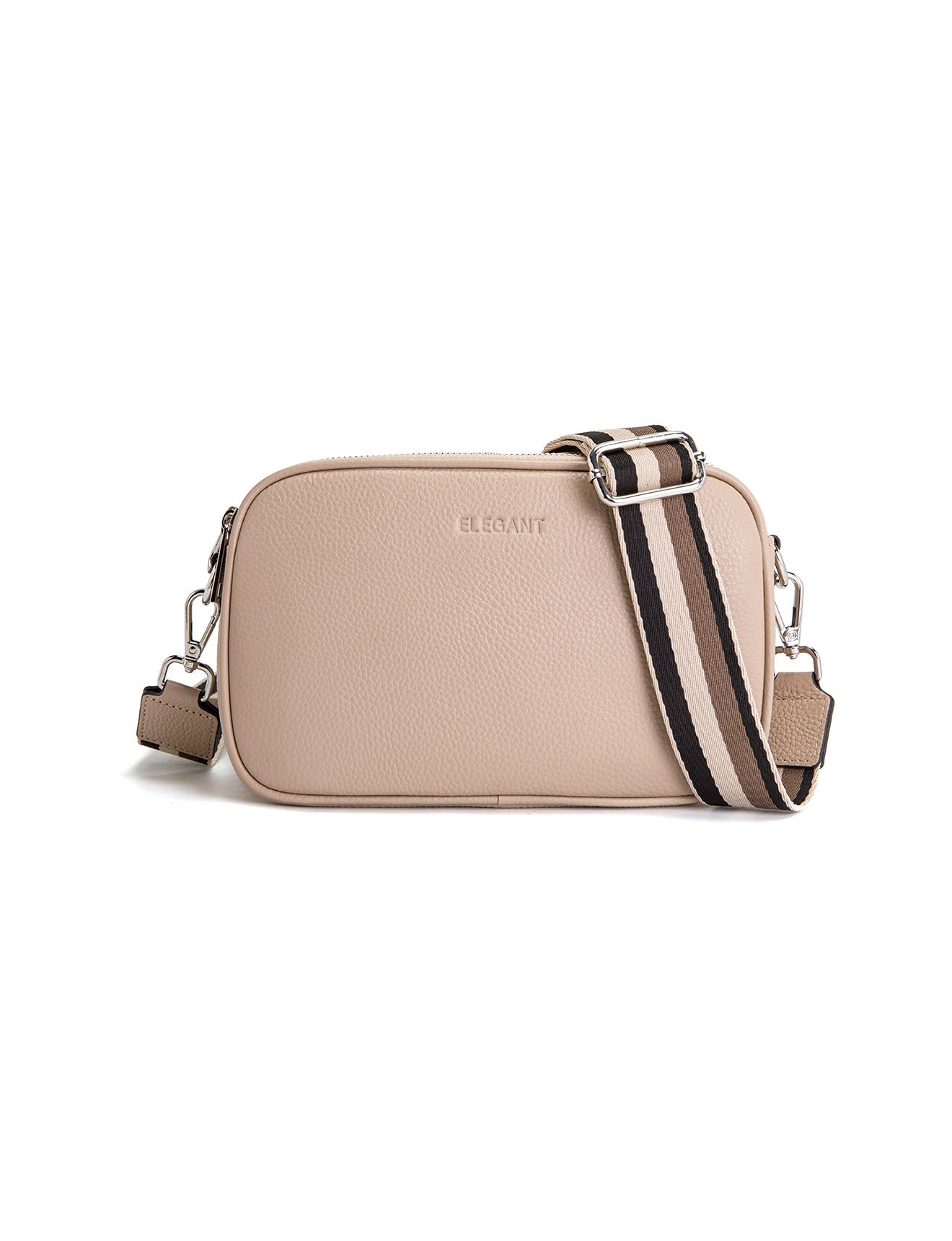 ANNA CROSSBODY MIT DREI FÄCHERN -E1-0811B-PUTTY- NEU IN