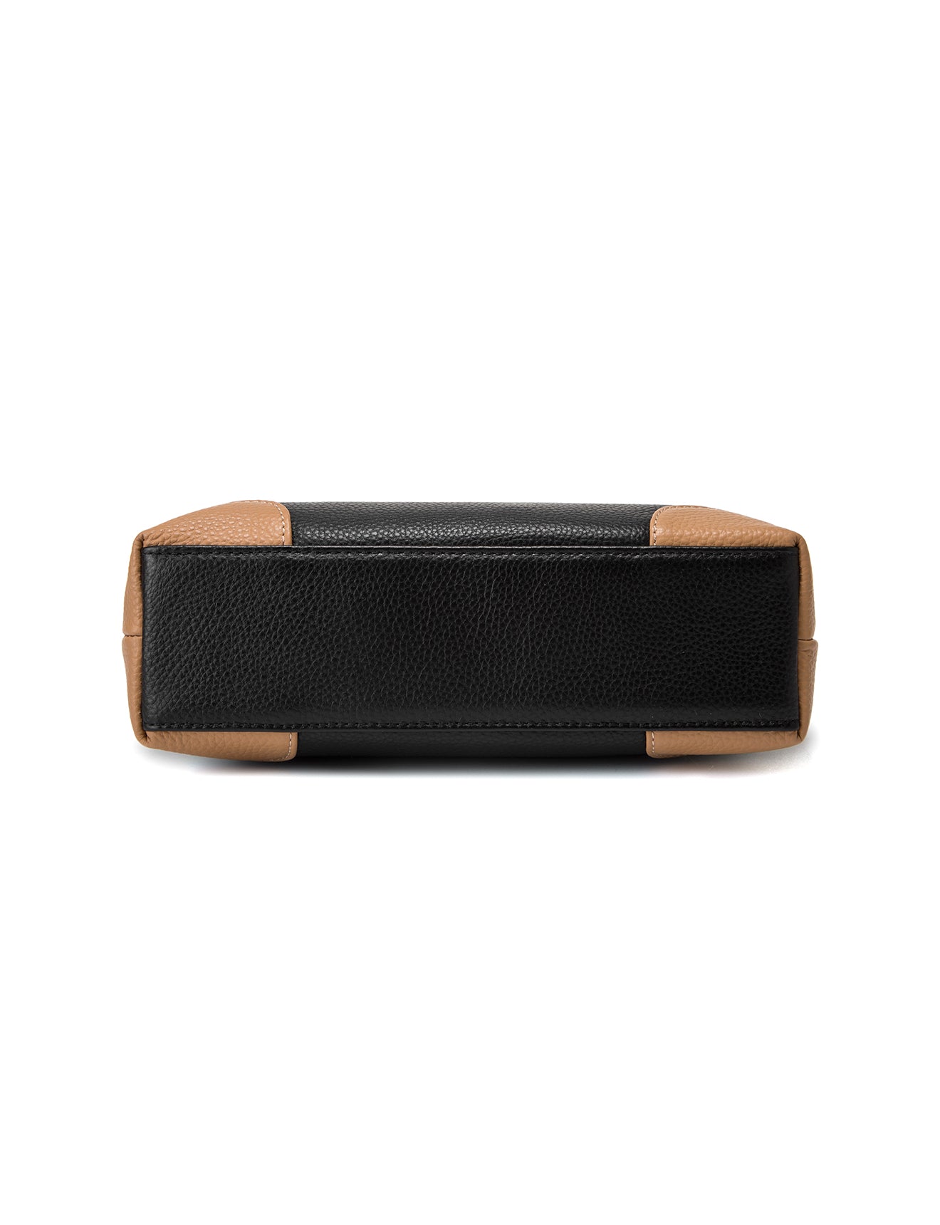 UMHÄNGETASCHE AUS LEDER „EVIE“ – ZWEIFARBIG – E1-0816B-BLK/CAM