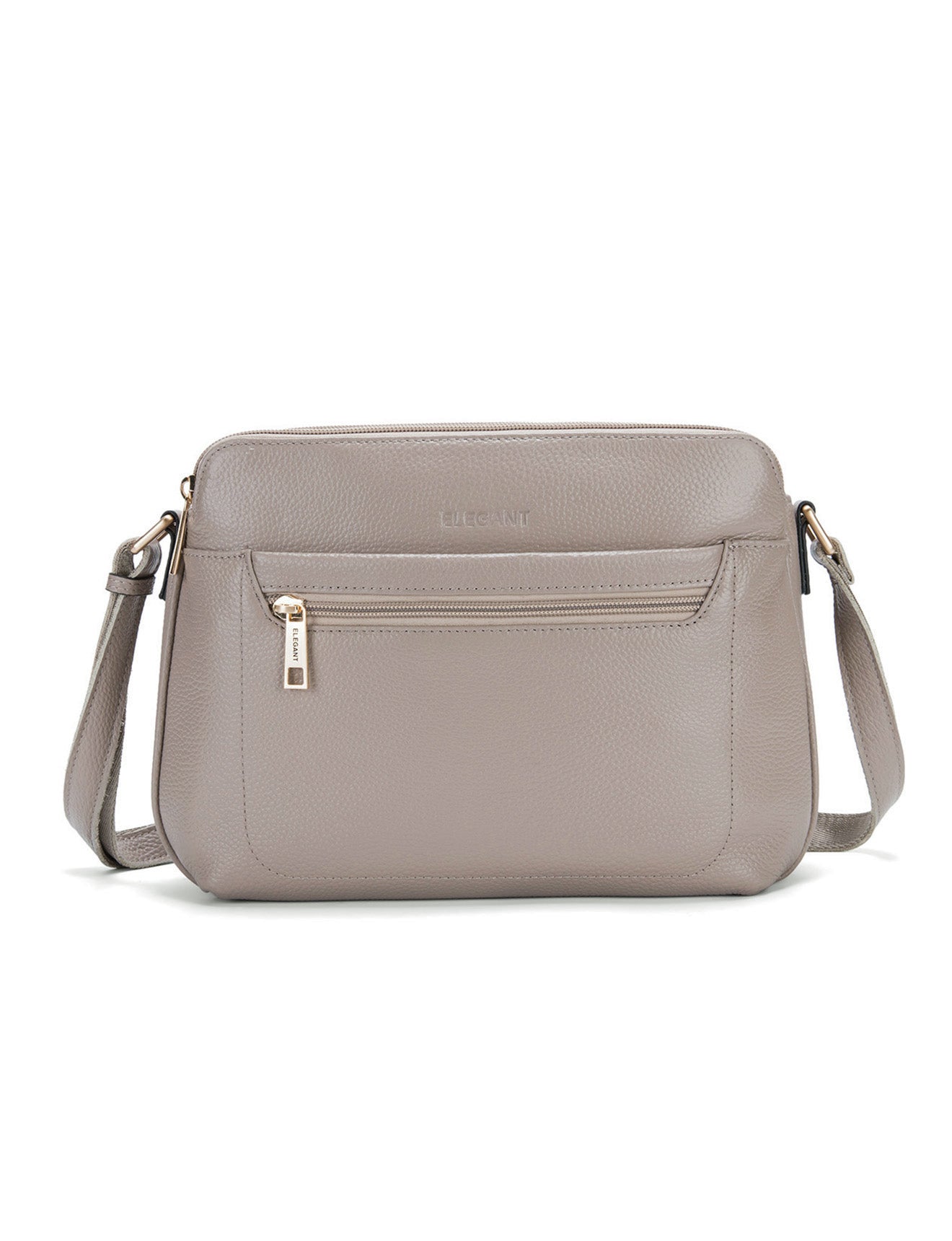 BROOKE XBODY-TASCHE AUS LEDER MIT DREI FÄCHERN-E1-0828-MOKKA