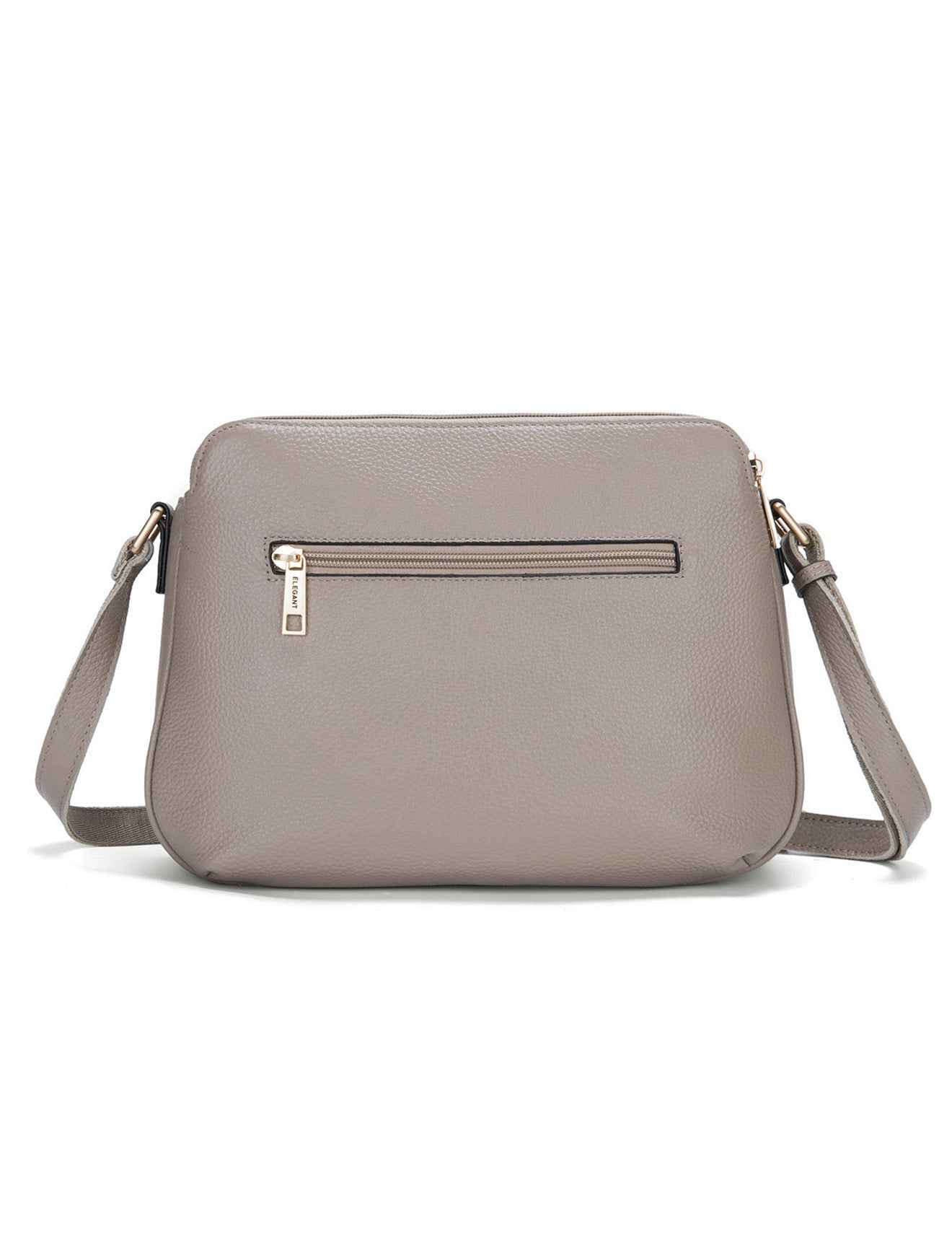BROOKE XBODY-TASCHE AUS LEDER MIT DREI FÄCHERN-E1-0828-MOKKA