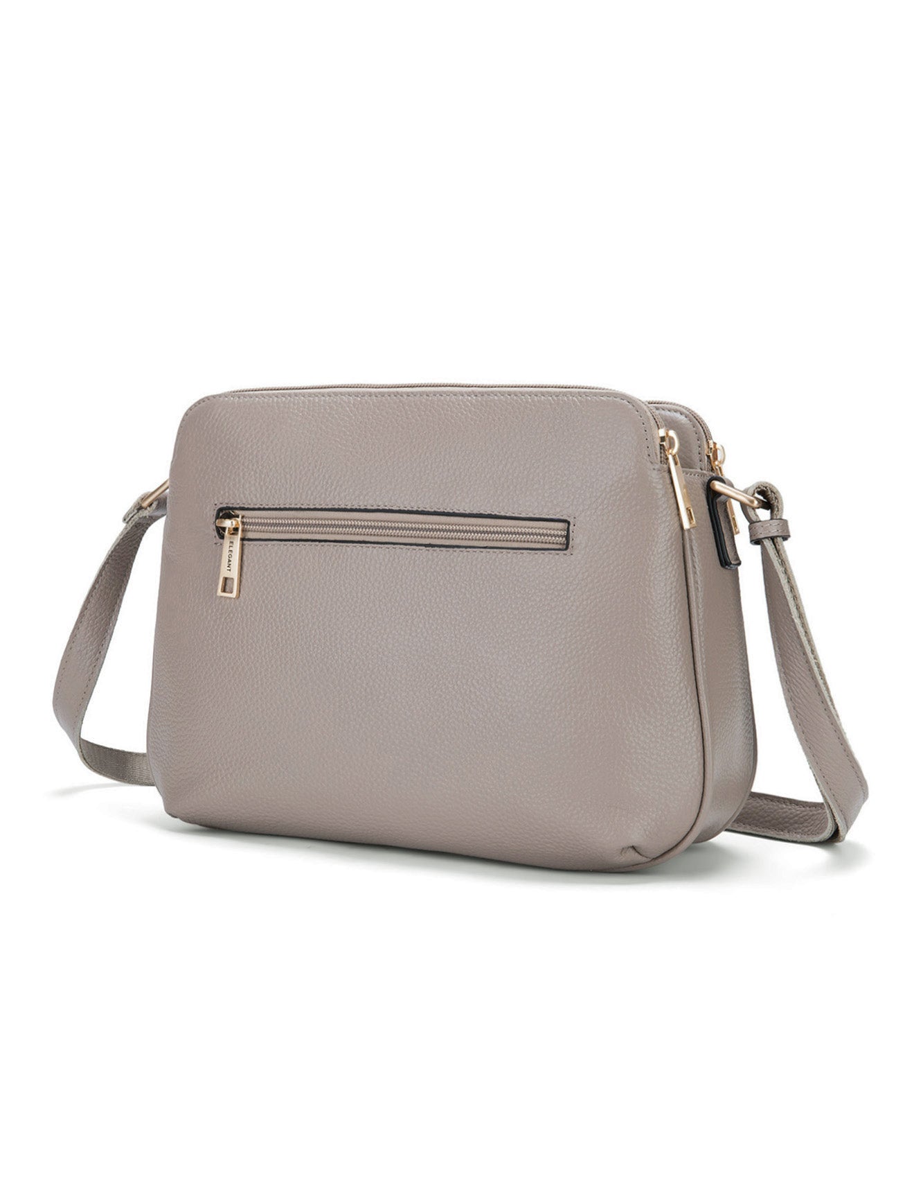 BROOKE XBODY-TASCHE AUS LEDER MIT DREI FÄCHERN-E1-0828-MOKKA