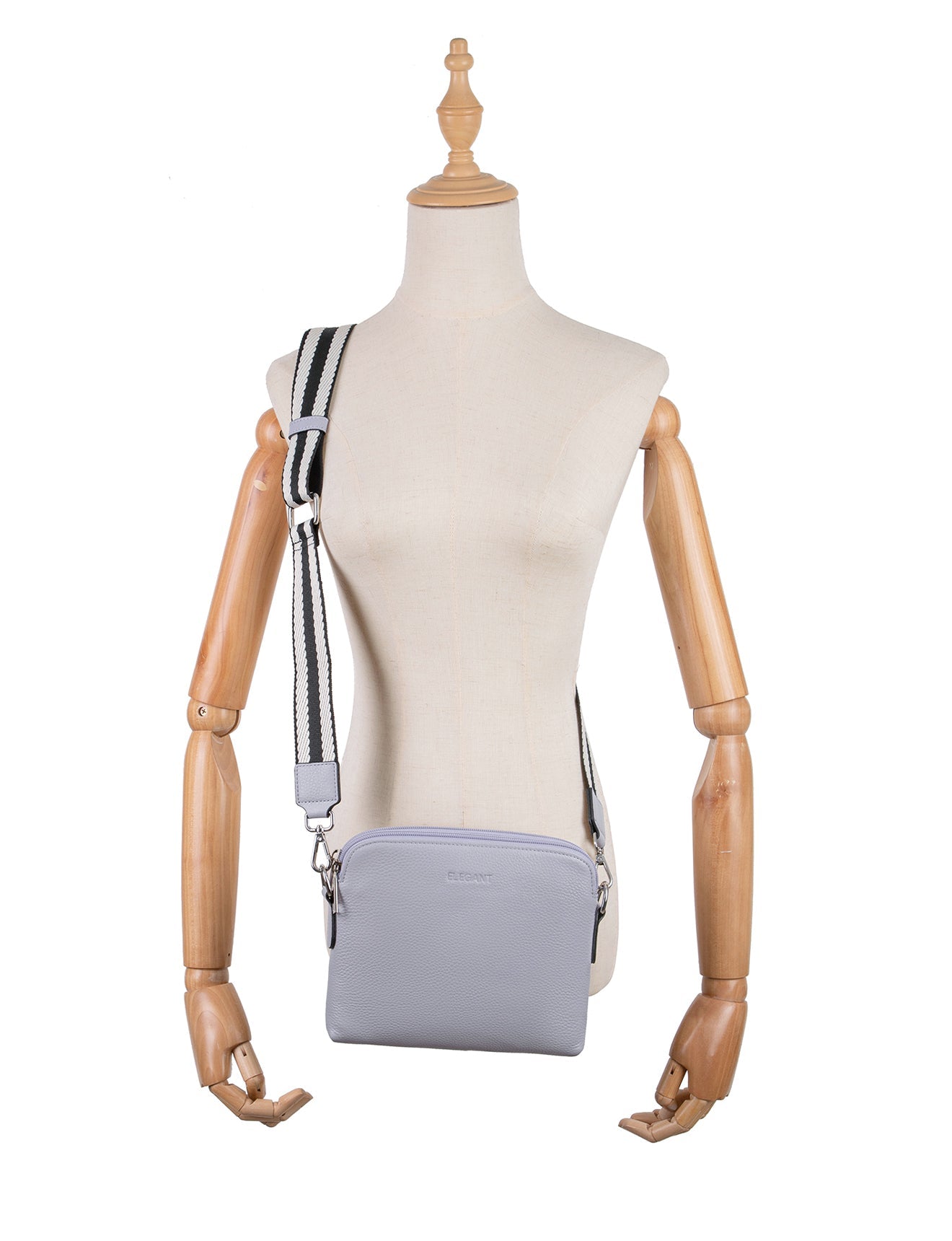 ASHLEY LEDERTASCHE GURTE - E1-0838-CORNFLOWER - NEU IN