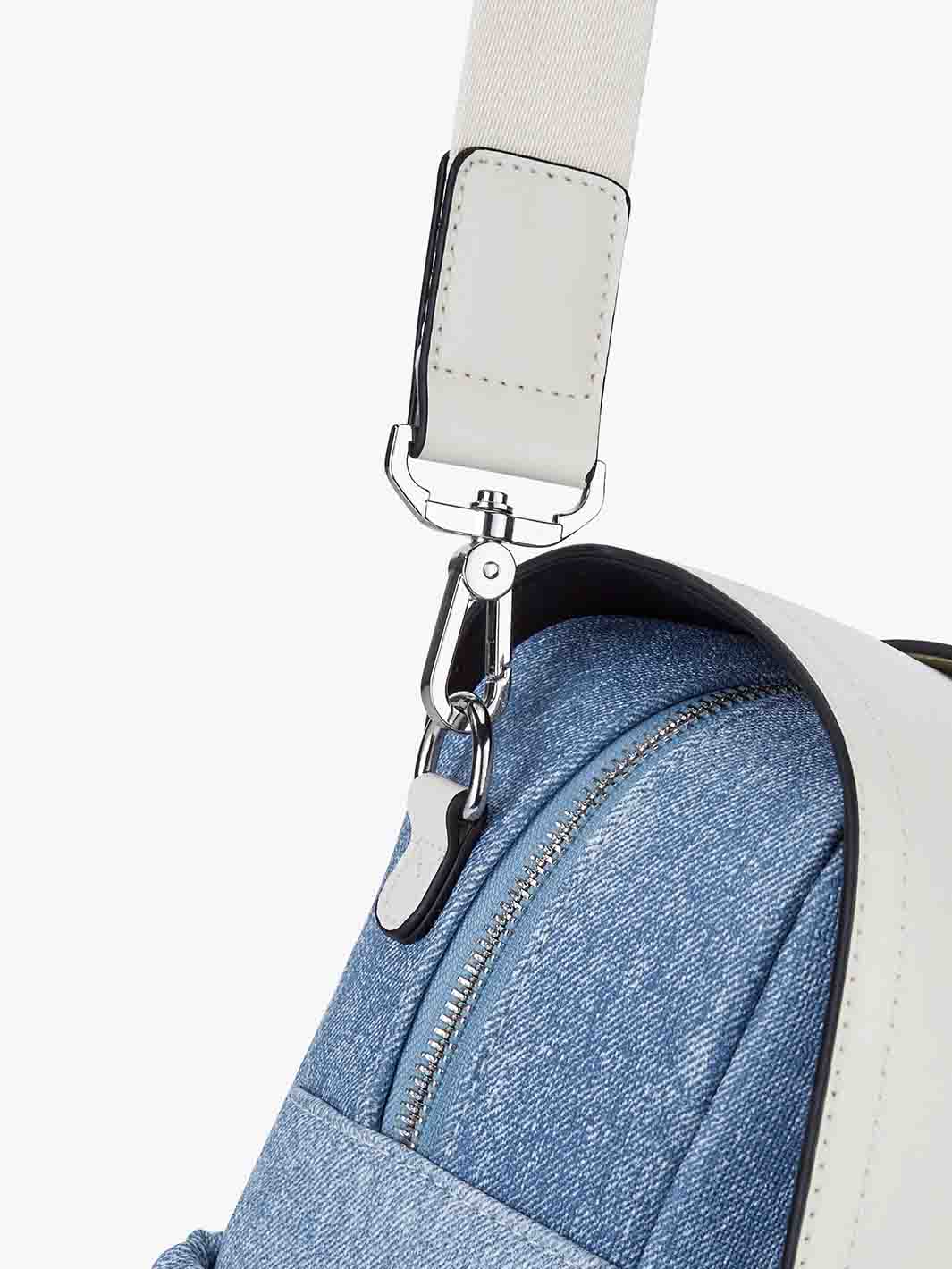 15,6-Zoll-Aktentasche aus Denim-inspiriertem PU-Gewebe