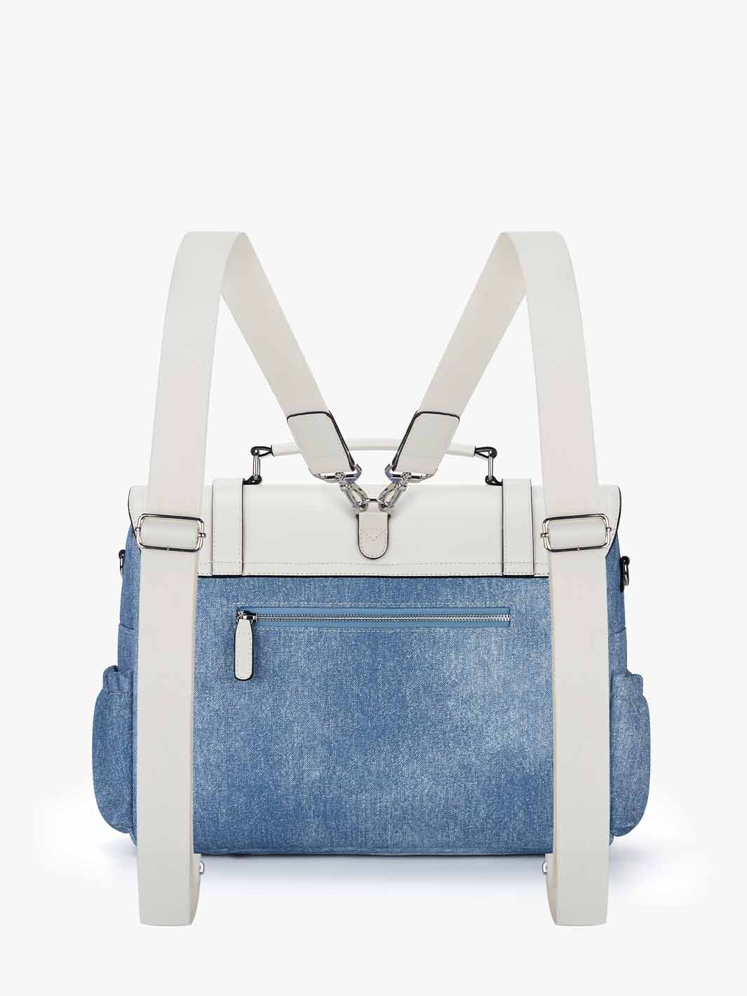 15,6-Zoll-Aktentasche aus Denim-inspiriertem PU-Gewebe