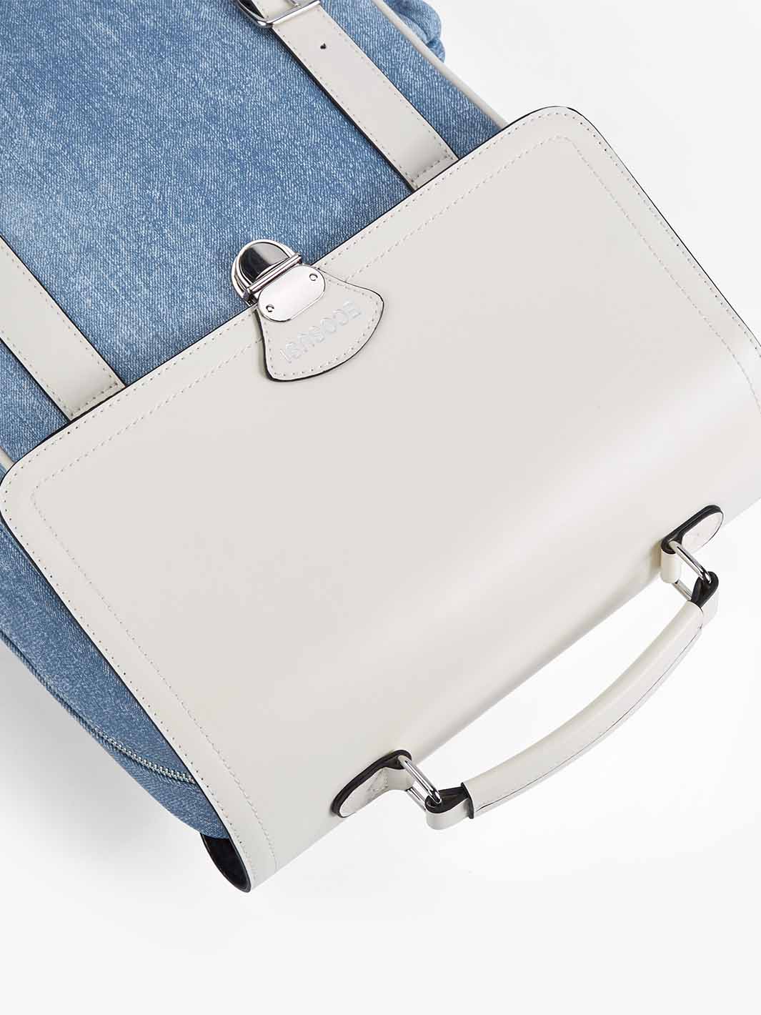 15,6-Zoll-Rucksack aus Denim-inspiriertem PU-Gewebe
