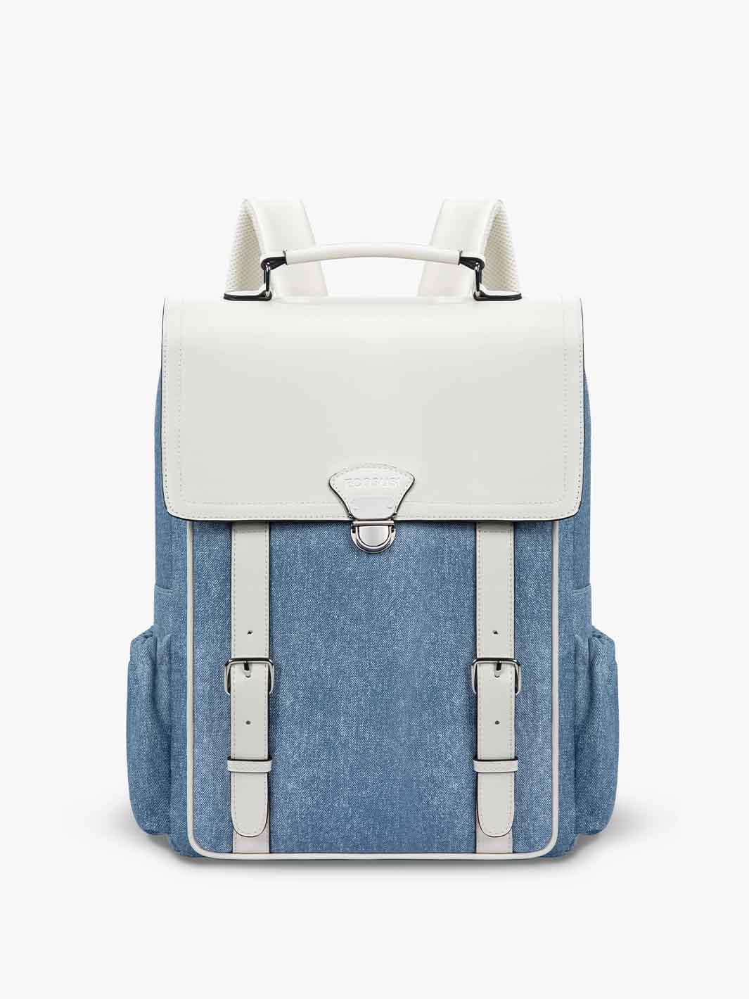 15,6-Zoll-Aktentasche aus Denim-inspiriertem PU-Gewebe
