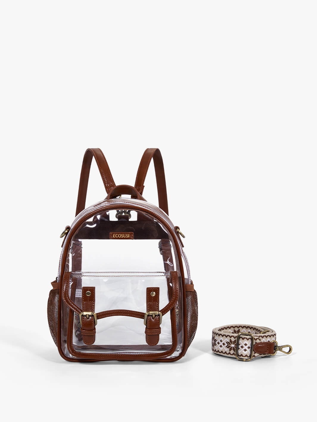 Lilas transparente Mini-Rucksäcke – Stadionzulassung
