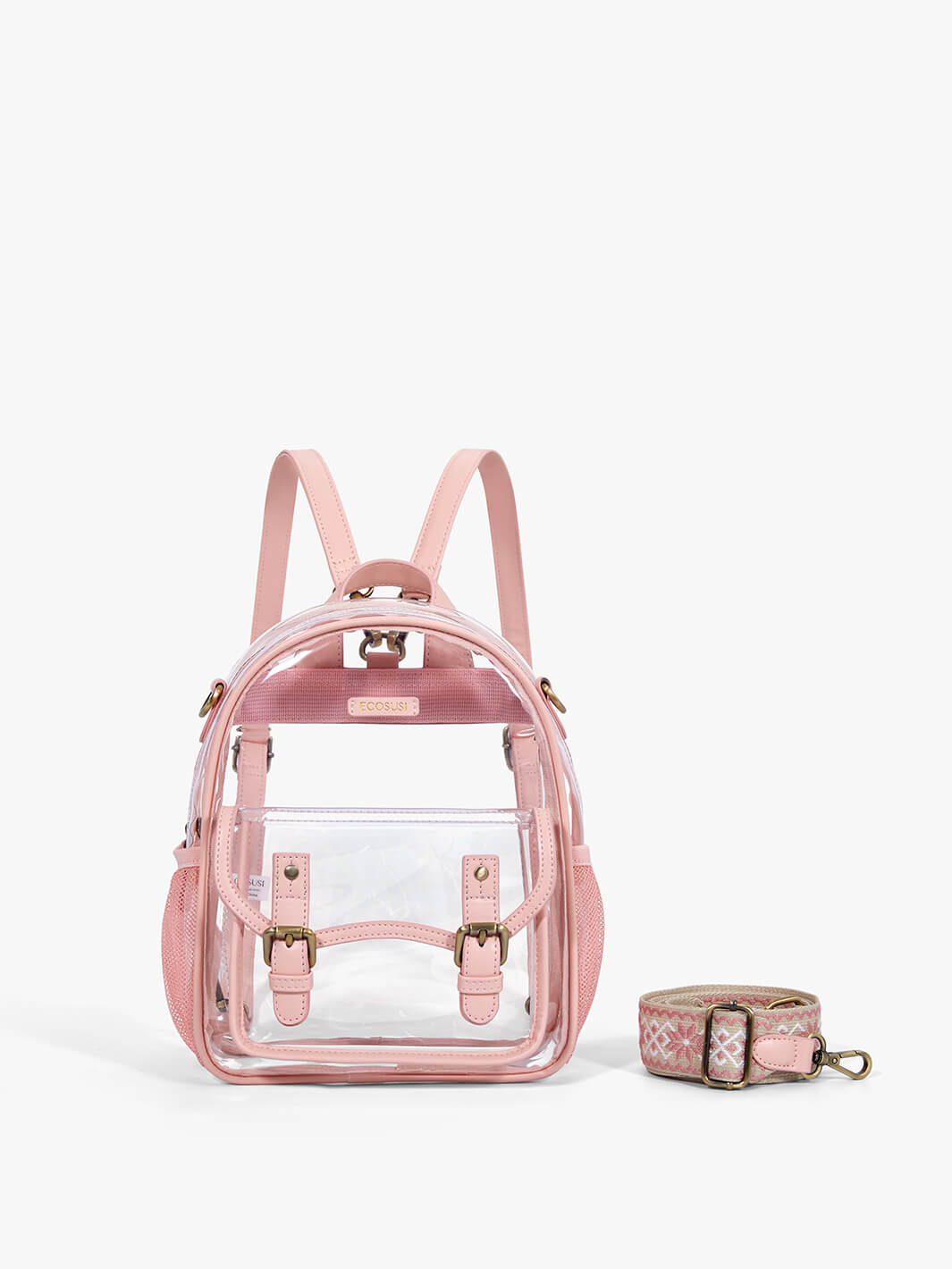 Lilas transparente Mini-Rucksäcke – Stadionzulassung