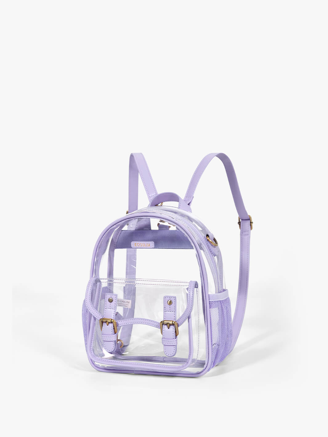 Lilas transparente Mini-Rucksäcke – Stadionzulassung
