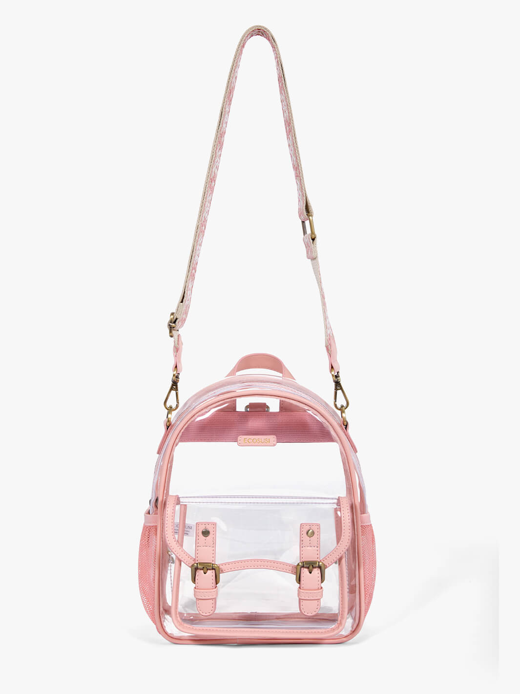 Lilas transparente Mini-Rucksäcke – Stadionzulassung