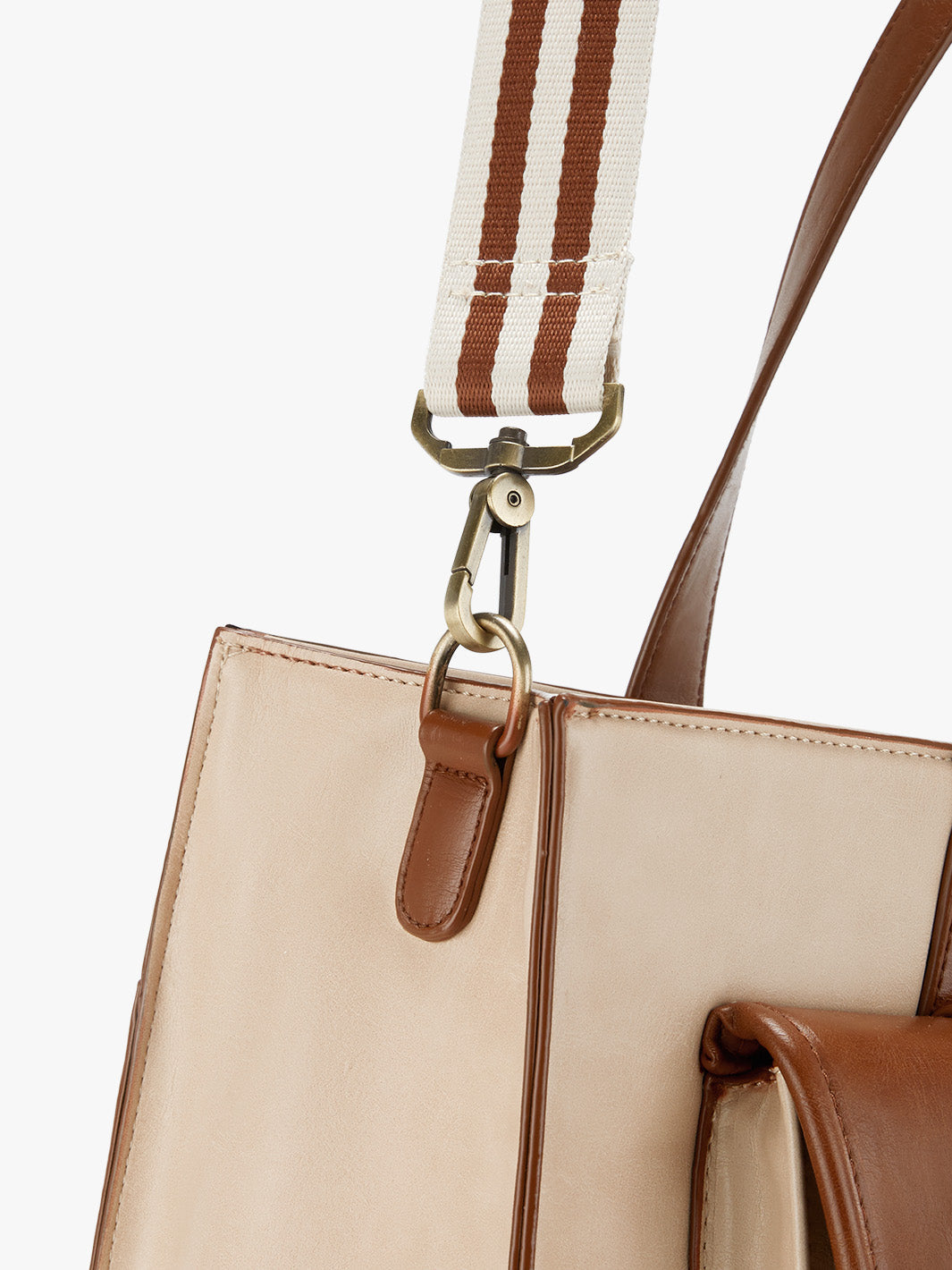 Olivias klassische Laptop-Handtasche aus veganem Leder