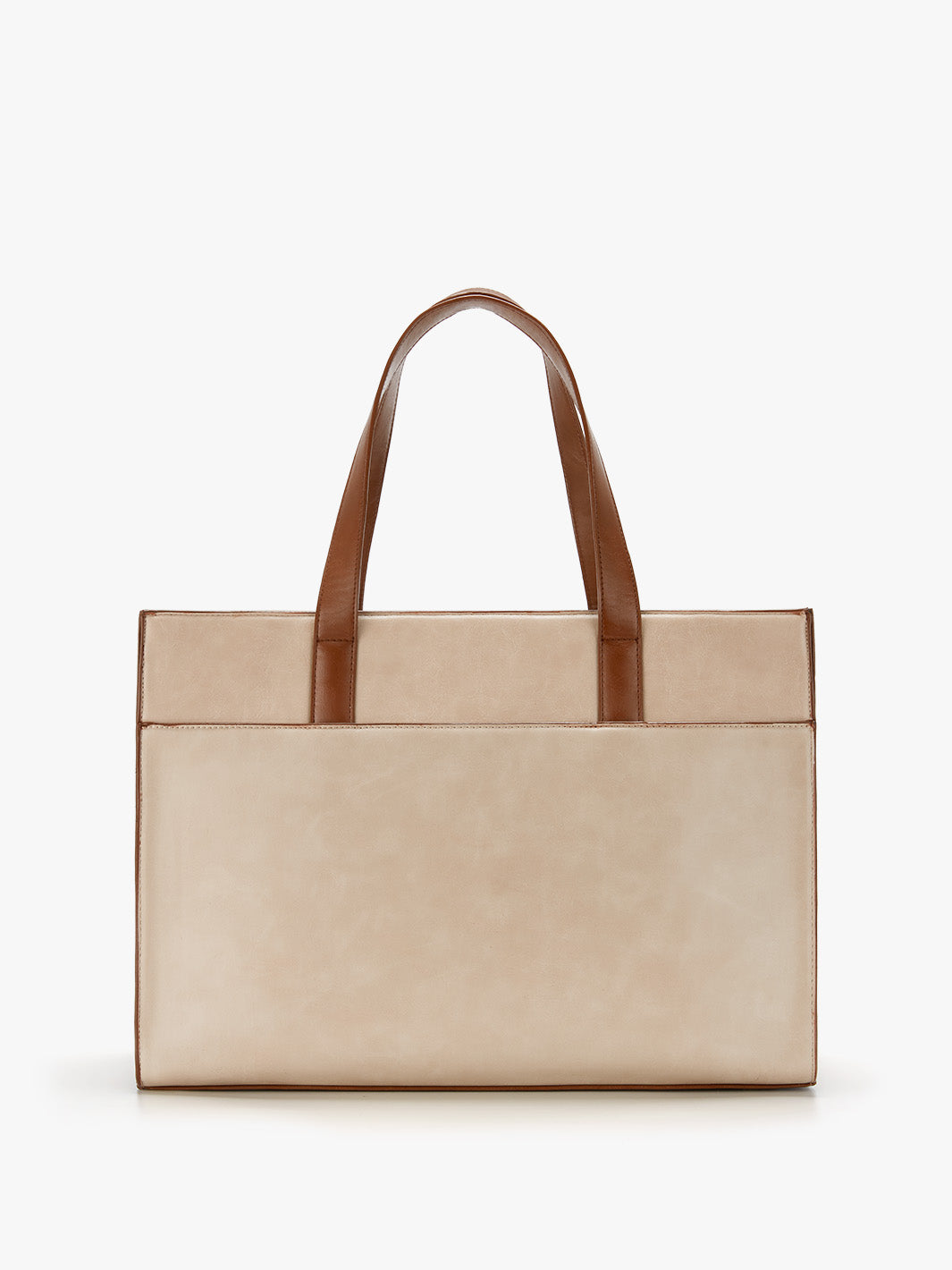 Olivias klassische Laptop-Handtasche aus veganem Leder