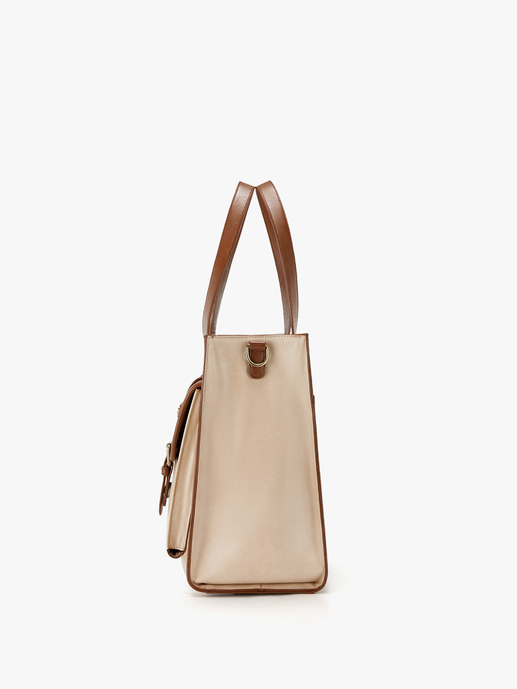 Olivias klassische Laptop-Handtasche aus veganem Leder