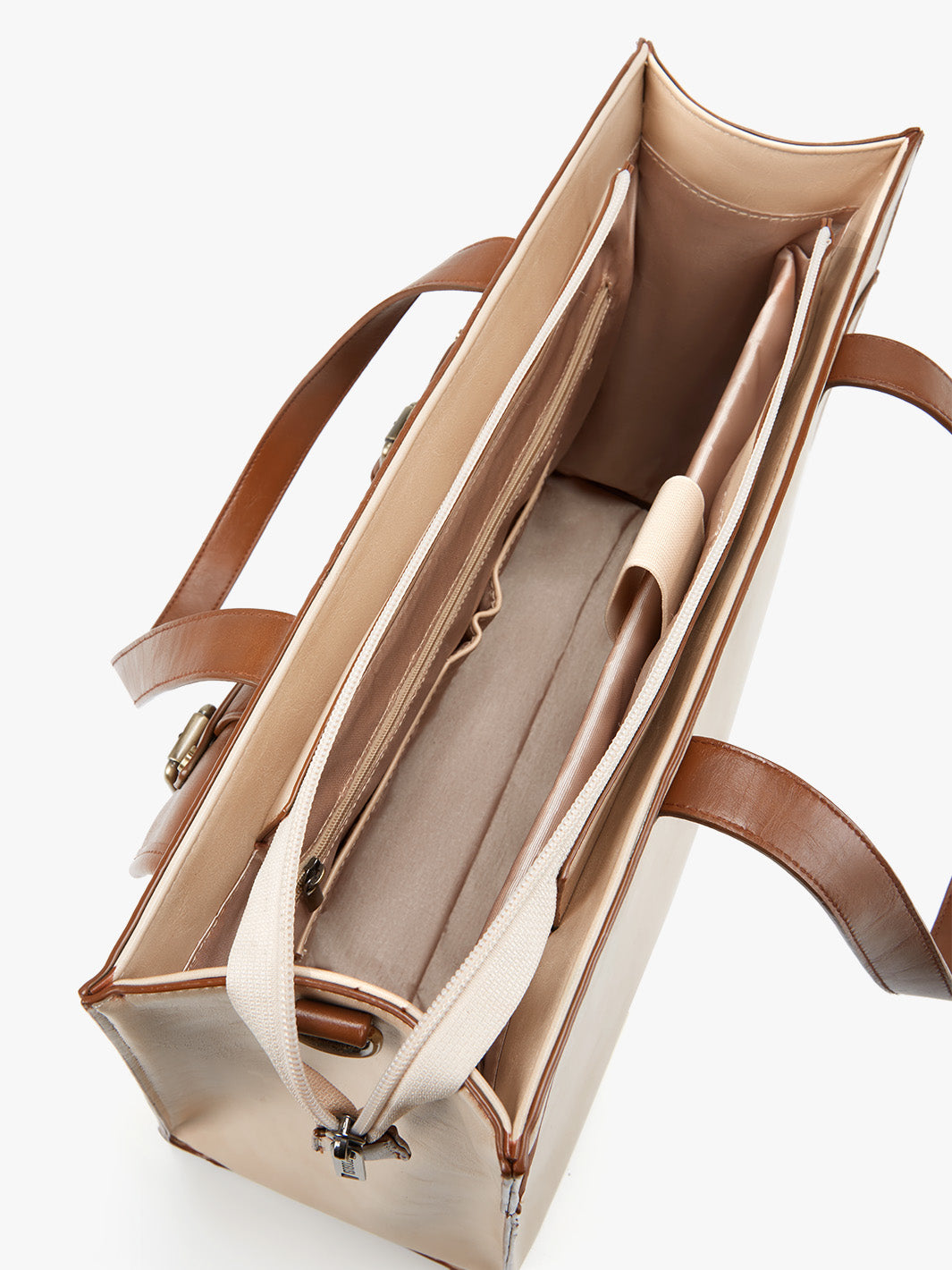 Olivias klassische Laptop-Handtasche aus veganem Leder