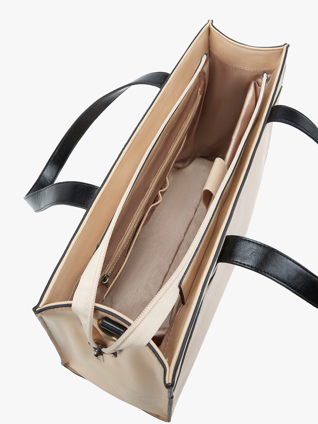 Olivias klassische Laptop-Handtasche aus veganem Leder