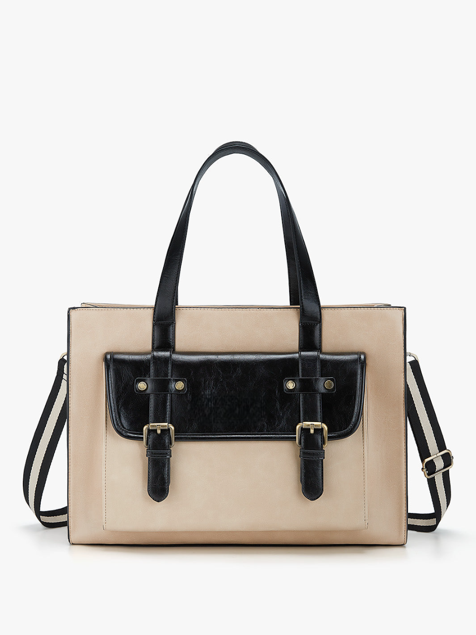 Olivias klassische Laptop-Handtasche aus veganem Leder