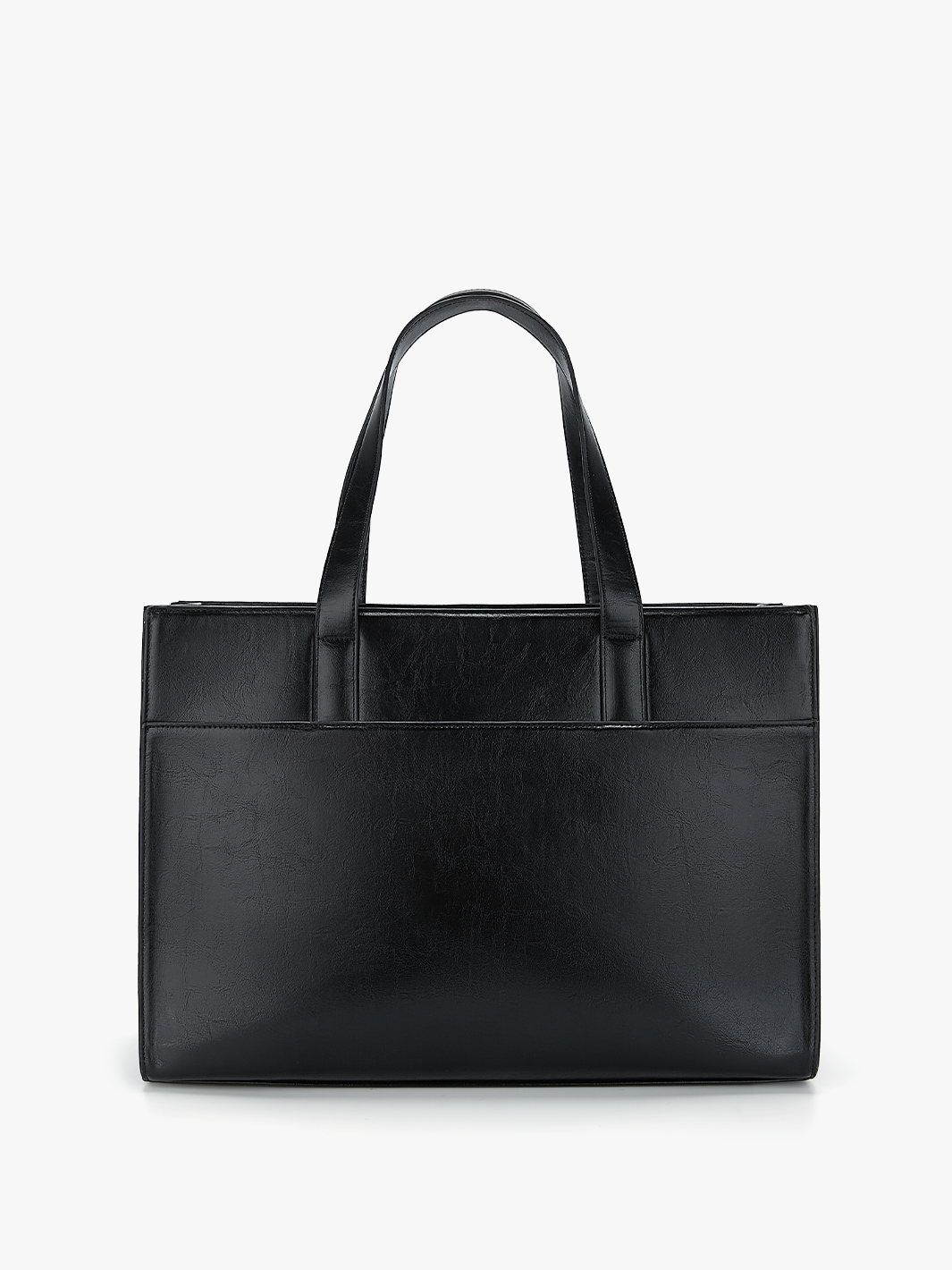 Olivias klassische Laptop-Handtasche aus veganem Leder