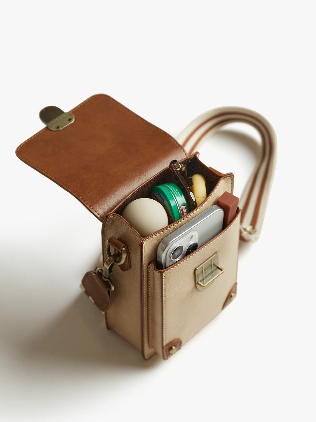 Kleine Vintage Crossbody-Handytasche für Damen