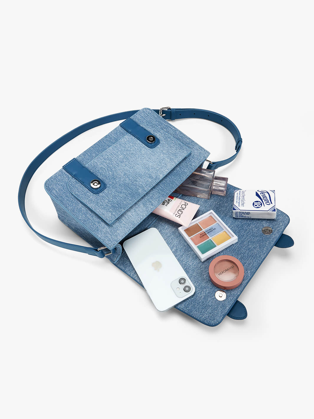 Jane Messenger Bag - Jeansleder