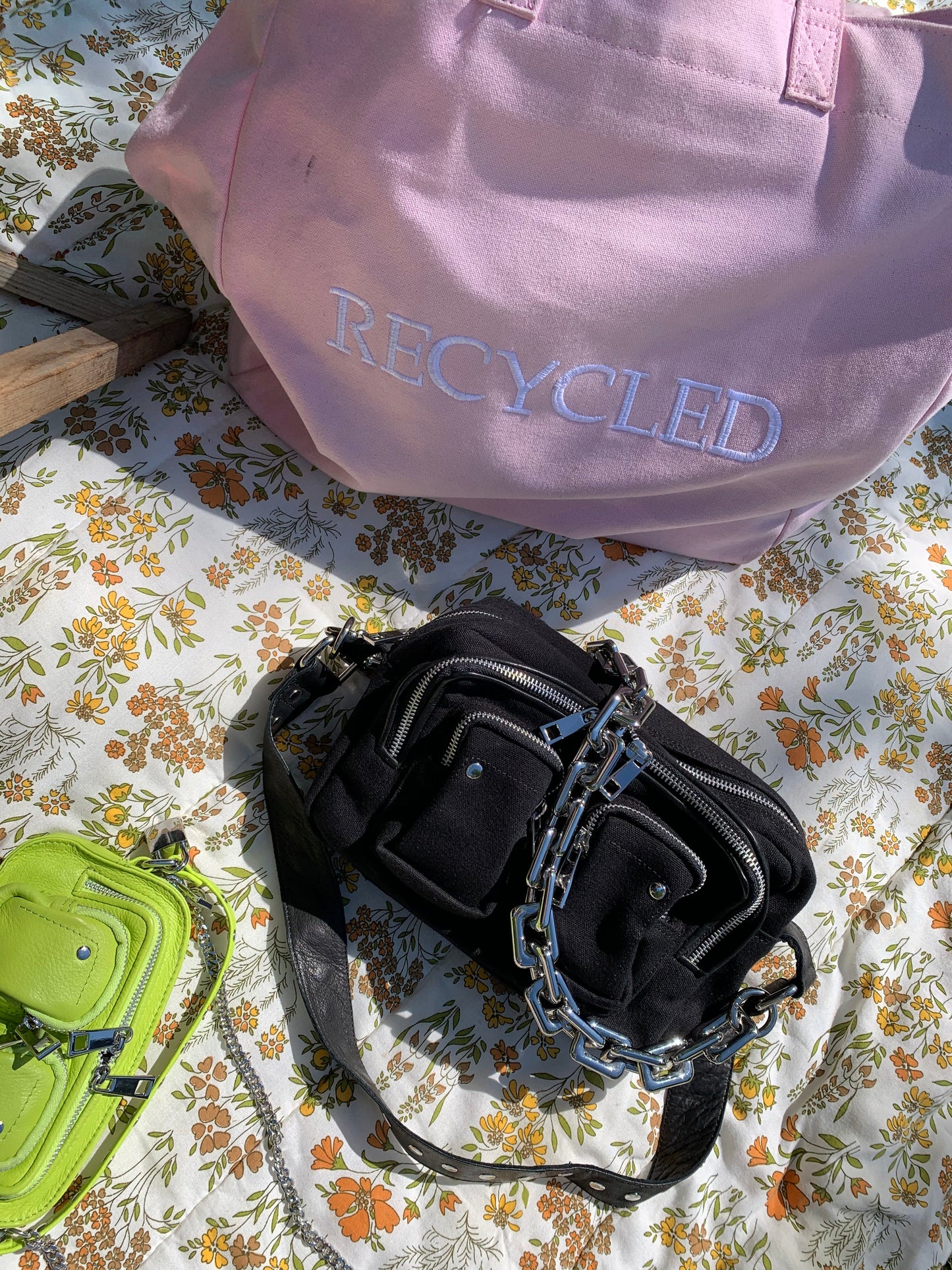 Ellie recyceltes Canvas schwarz