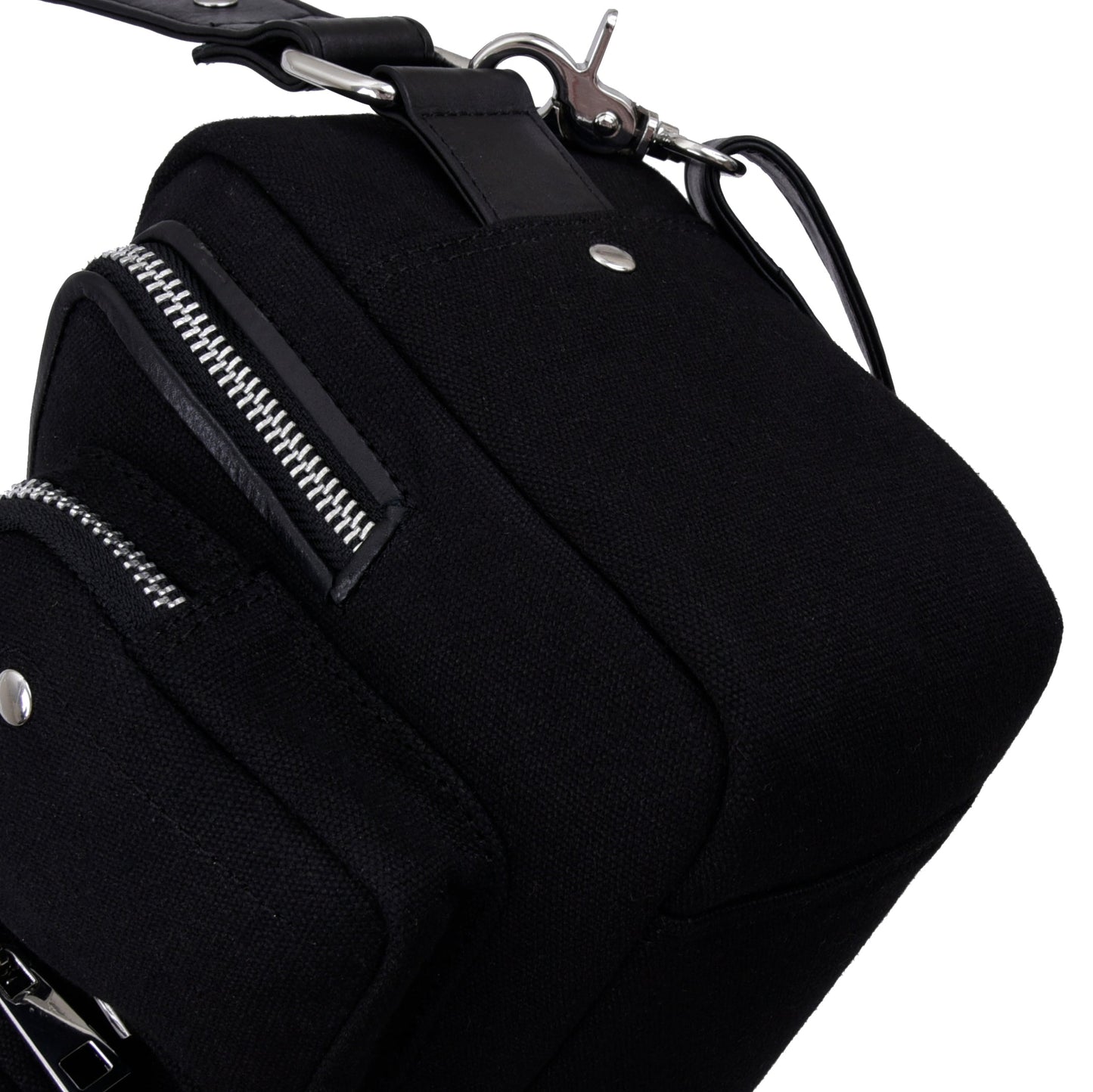 Ellie recyceltes Canvas schwarz