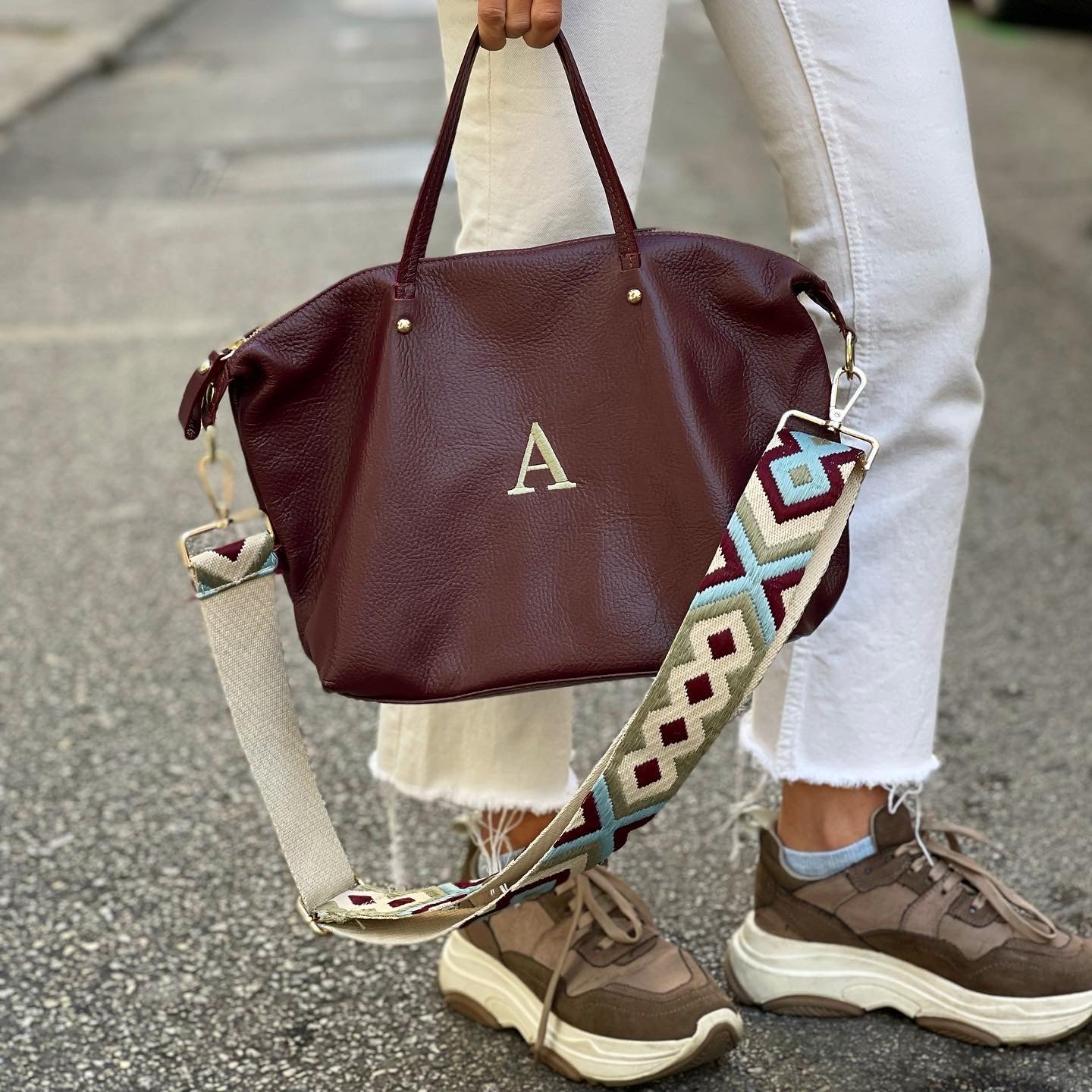 Granatrote Catalina Tasche