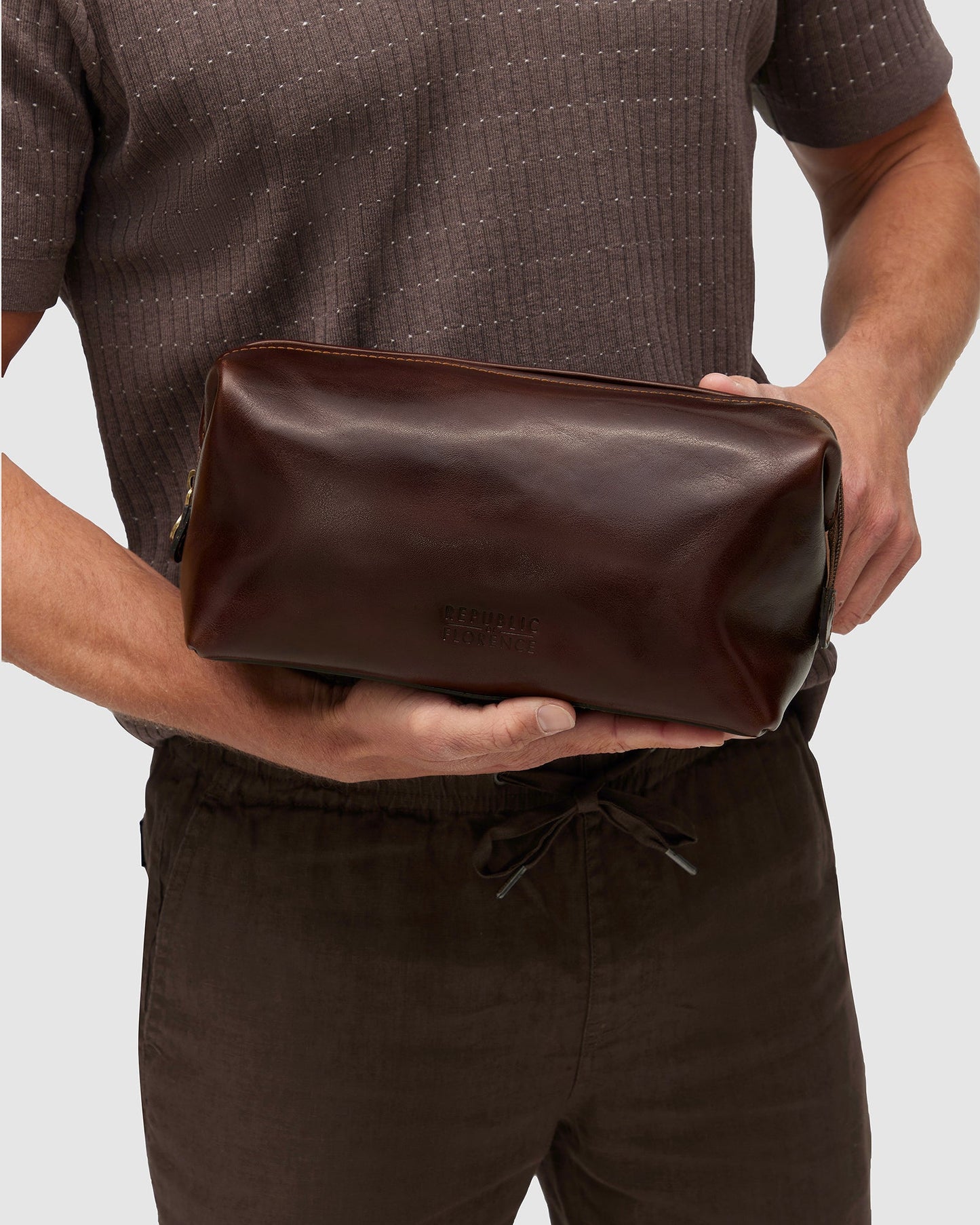 The Grand Dopp Kit Braun - Kulturbeutel