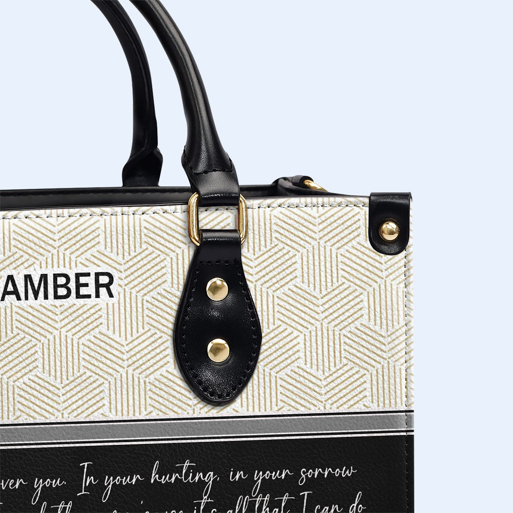 Ich spreche im Namen Jesu - Personalisierte Lederhandtasche - HG42