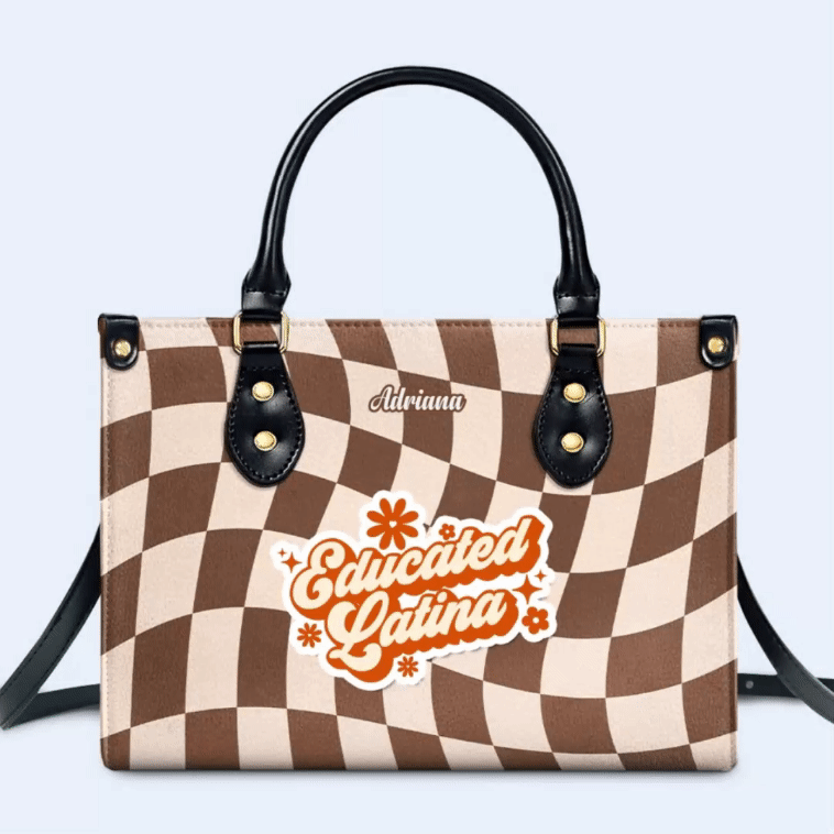 Wählen Sie Ihren Stil - Mujer Fuerte - Personalisierte Lederhandtasche - HG58