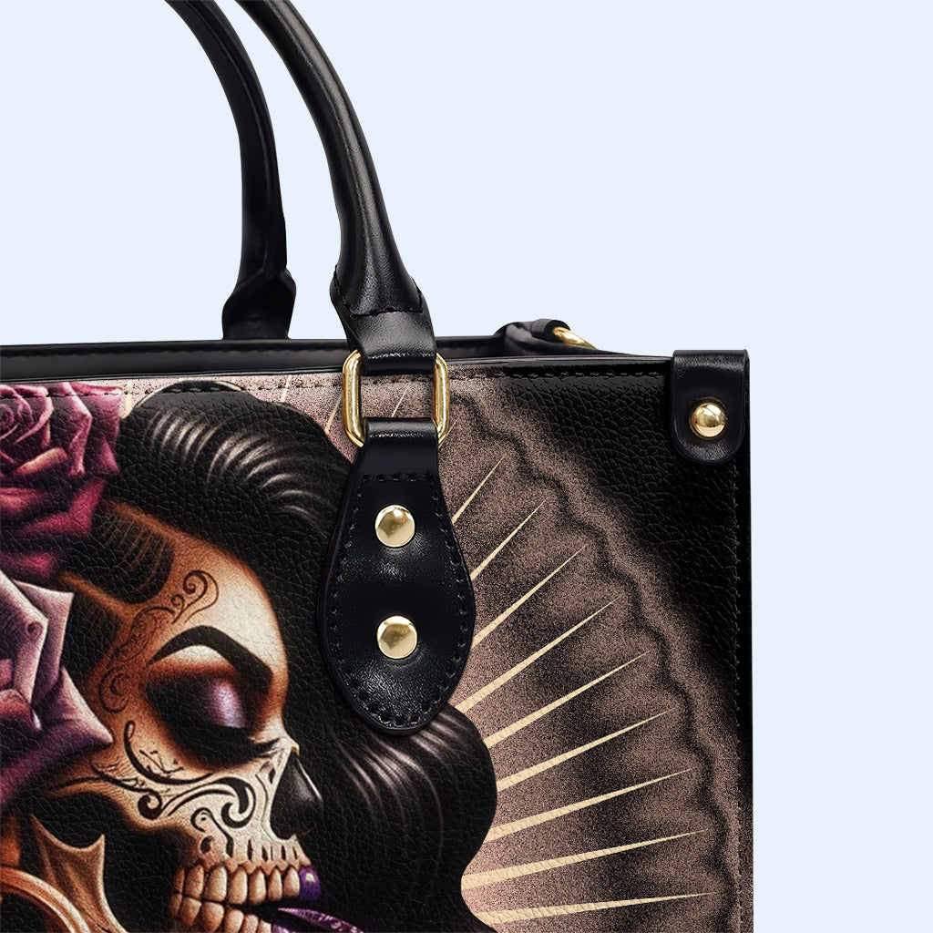 Nails Did Hoops Big - Personalisierte Lederhandtasche - HG60