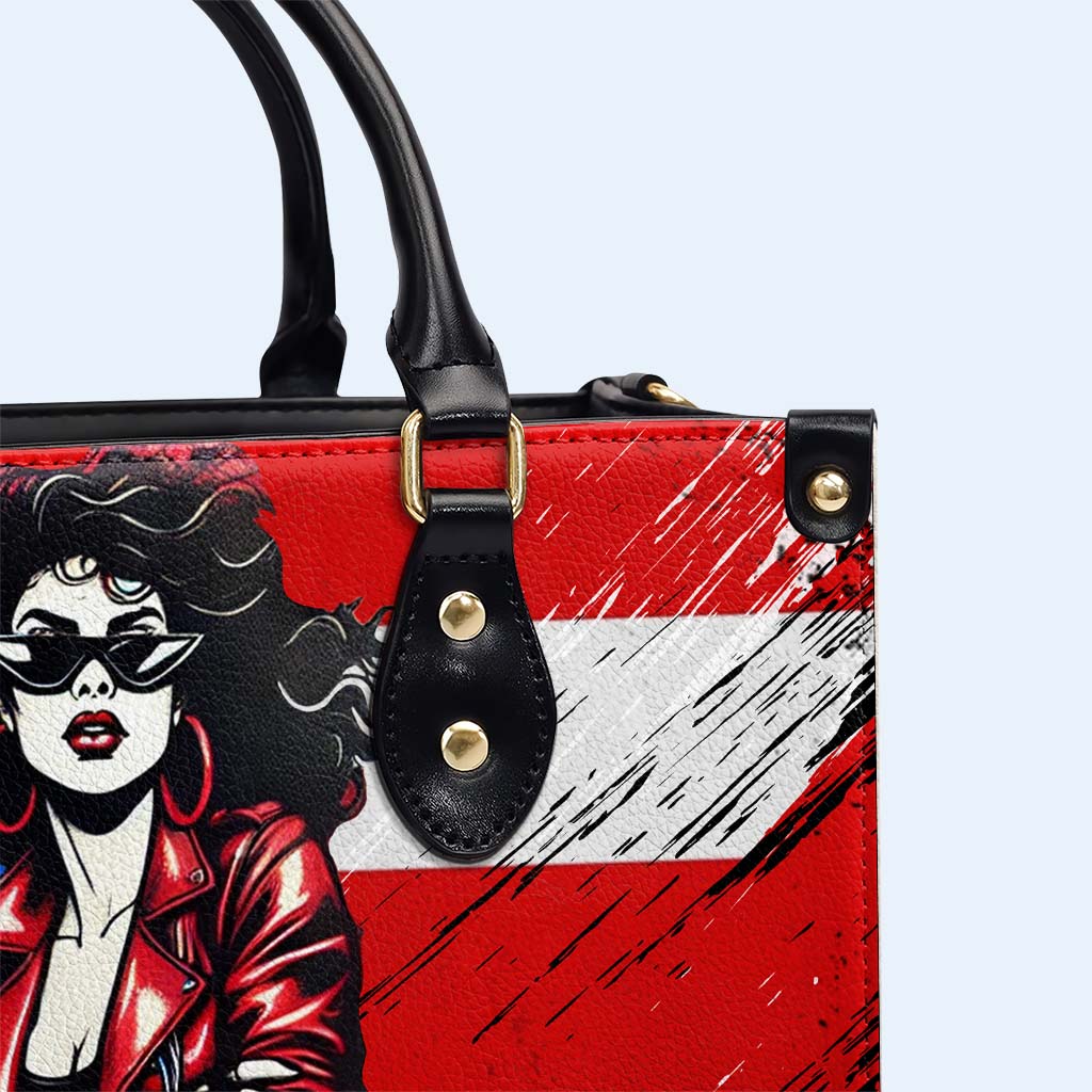 Boricua & Bougie - Personalisierte Lederhandtasche - HS022_HB