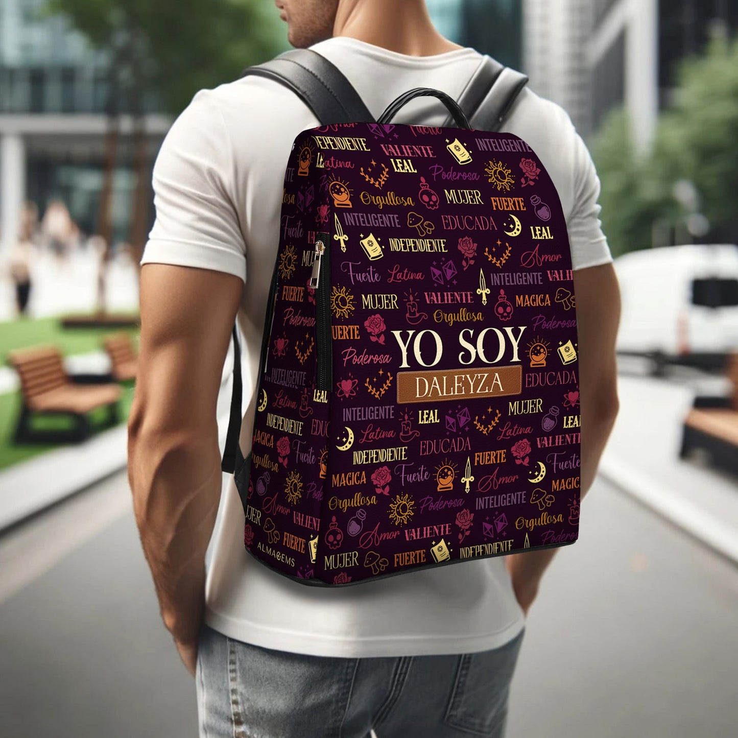 Yo Soy - Personalized Custom Leather BackPack - HS033_BP