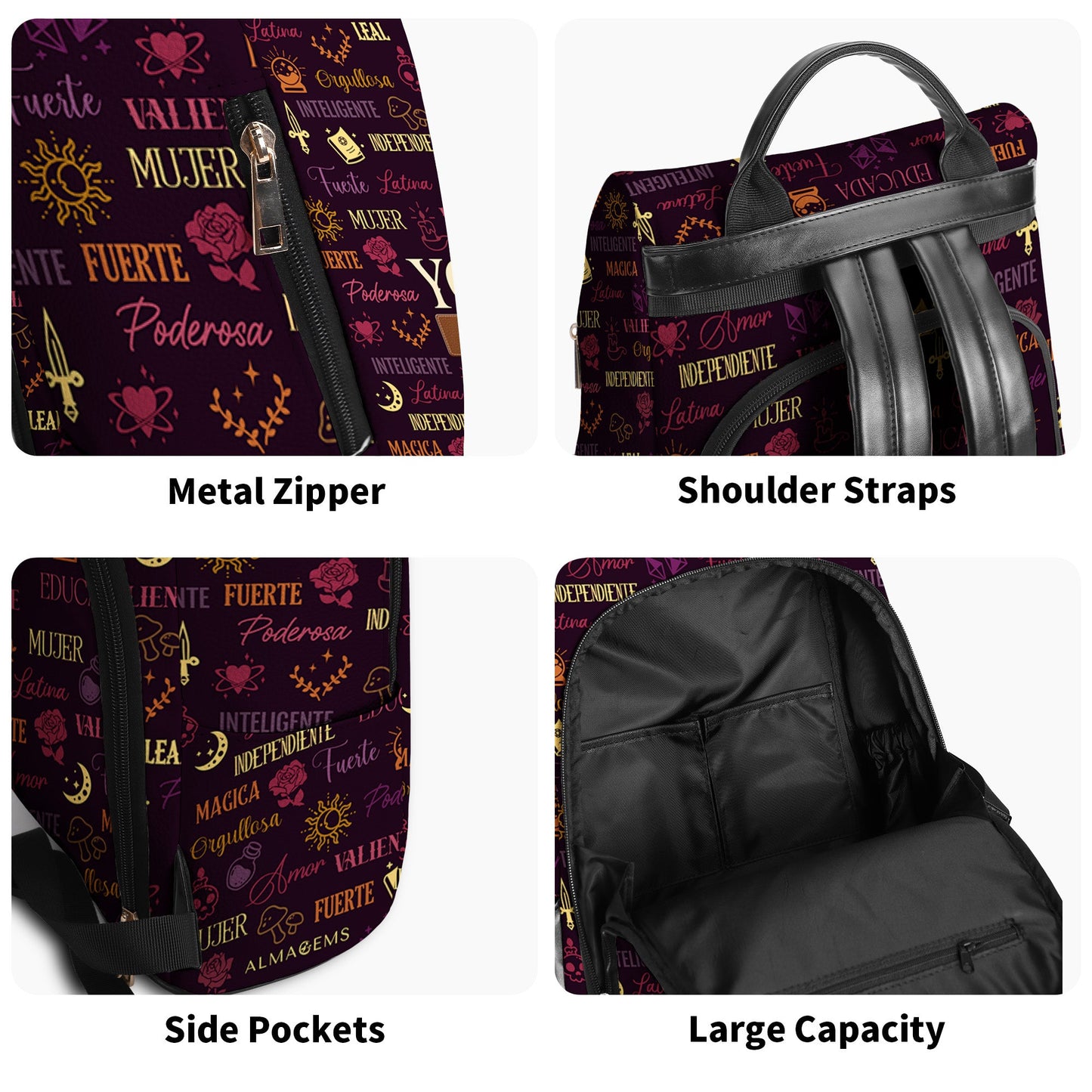 Yo Soy - Personalized Custom Leather BackPack - HS033_BP